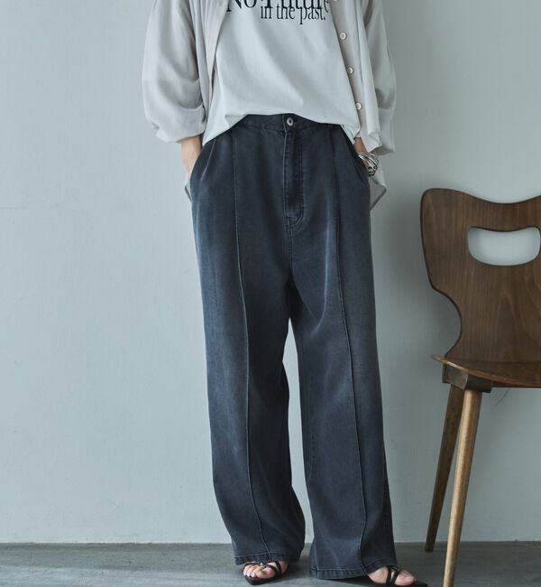 Doux archives「センターシームソフトデニム」|チノ|CHARCOAL GRAY