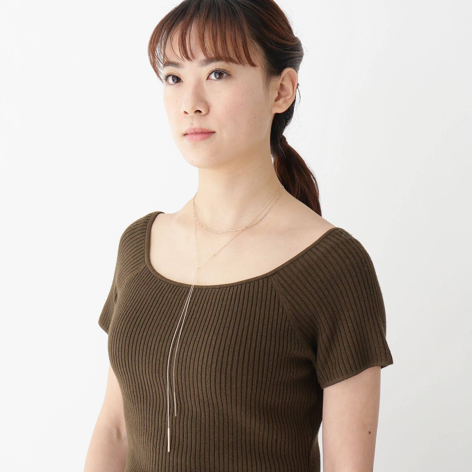 COCOSHNIK「K10MVロング ラリエット ネックレス」|ネックレス|