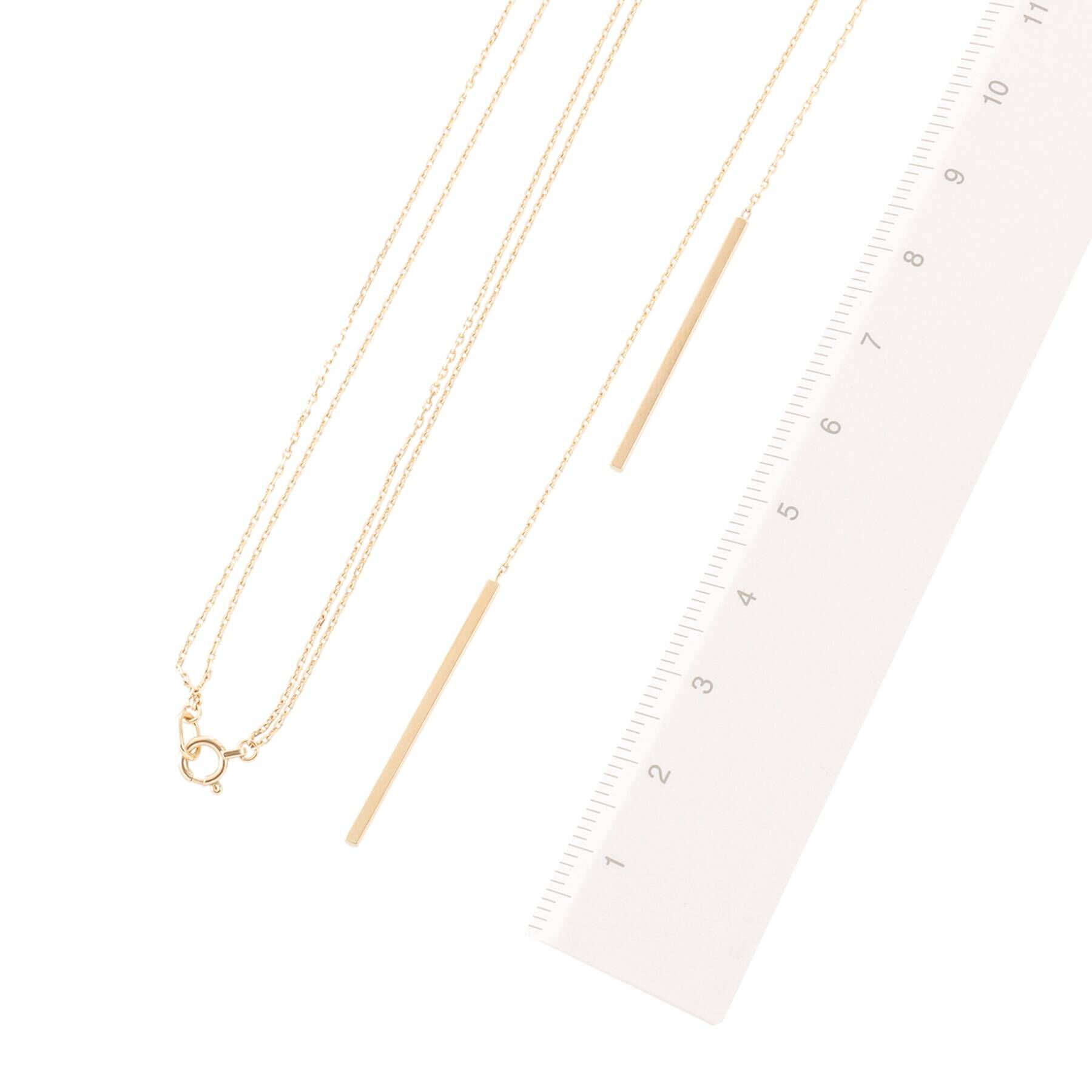 COCOSHNIK「K10MVロング ラリエット ネックレス」|ネックレス|