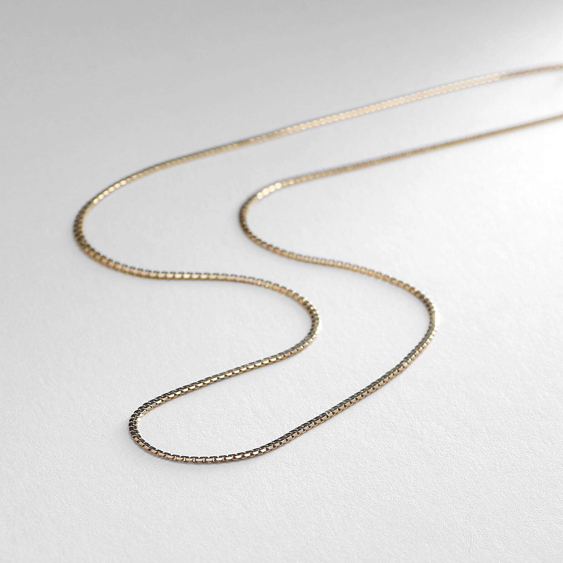 COCOSHNIK「K10ベネチアンフラット ネックレス」|ネックレス|イエローゴールド(1