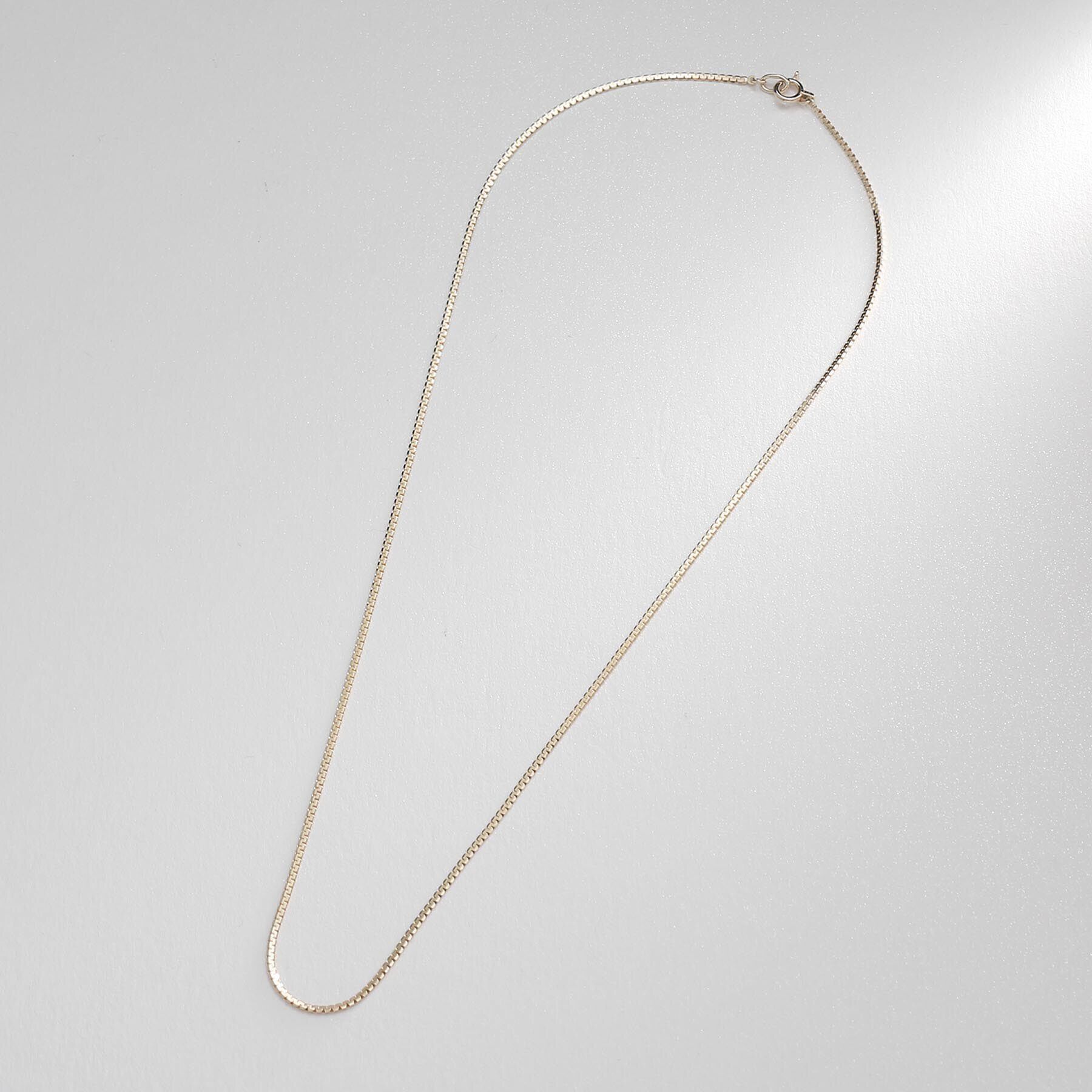 COCOSHNIK「K10ベネチアンフラット ネックレス」|ネックレス|