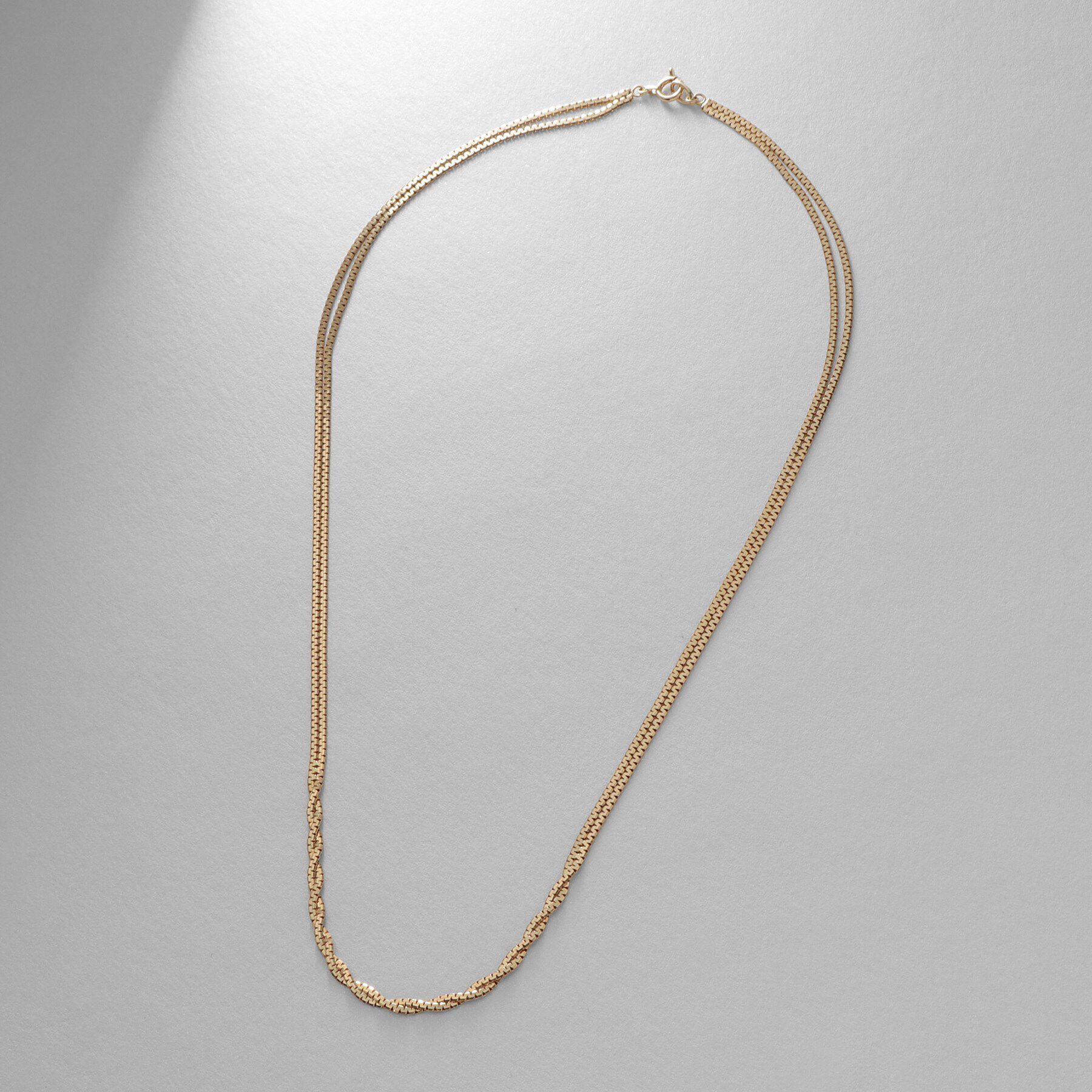 COCOSHNIK「K10ベネチアンフラットツイスト ネックレス」|ネックレス|