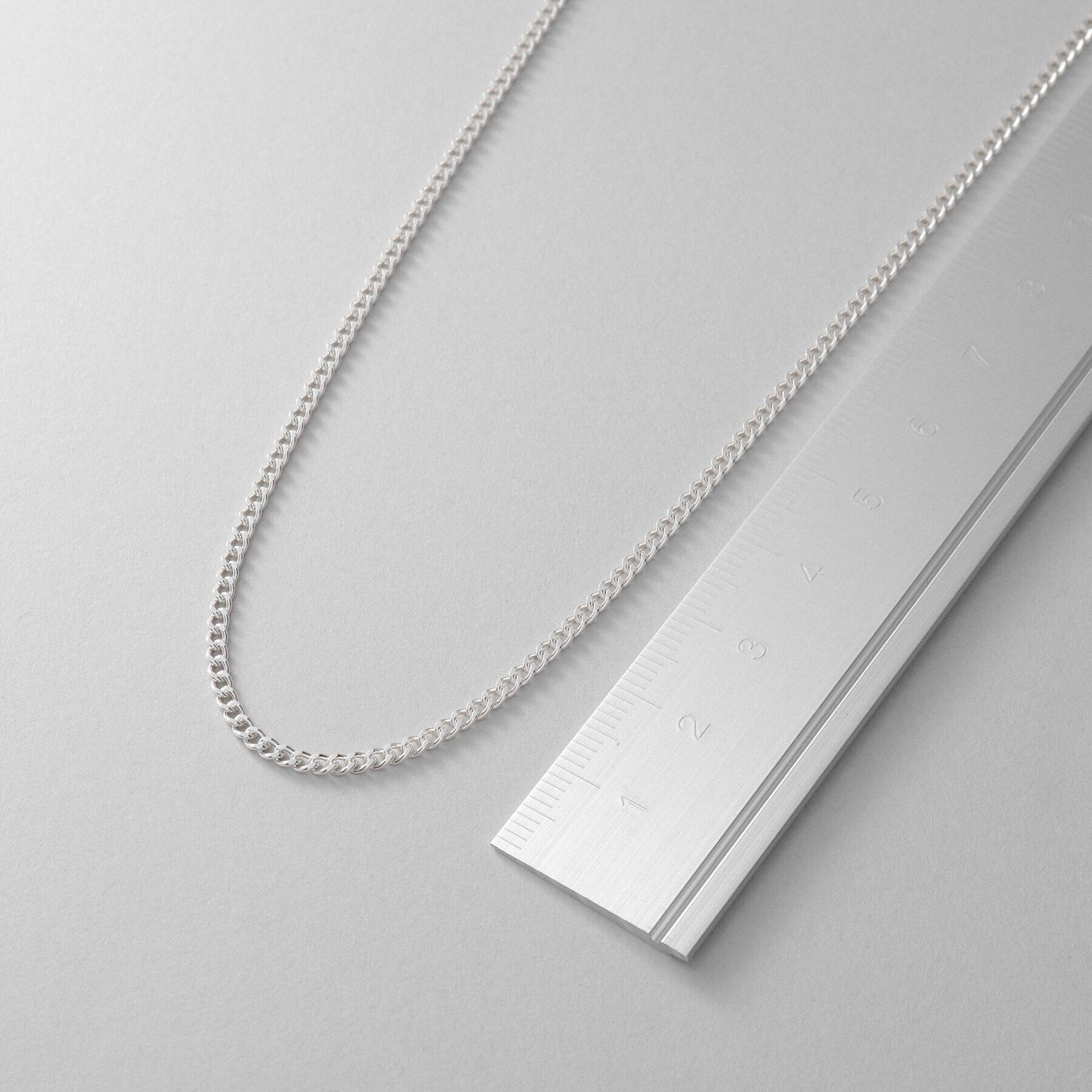 COCOSHNIK ONKITSCH「シルバー デザインチェーン カーブネックレス」|ネックレス|