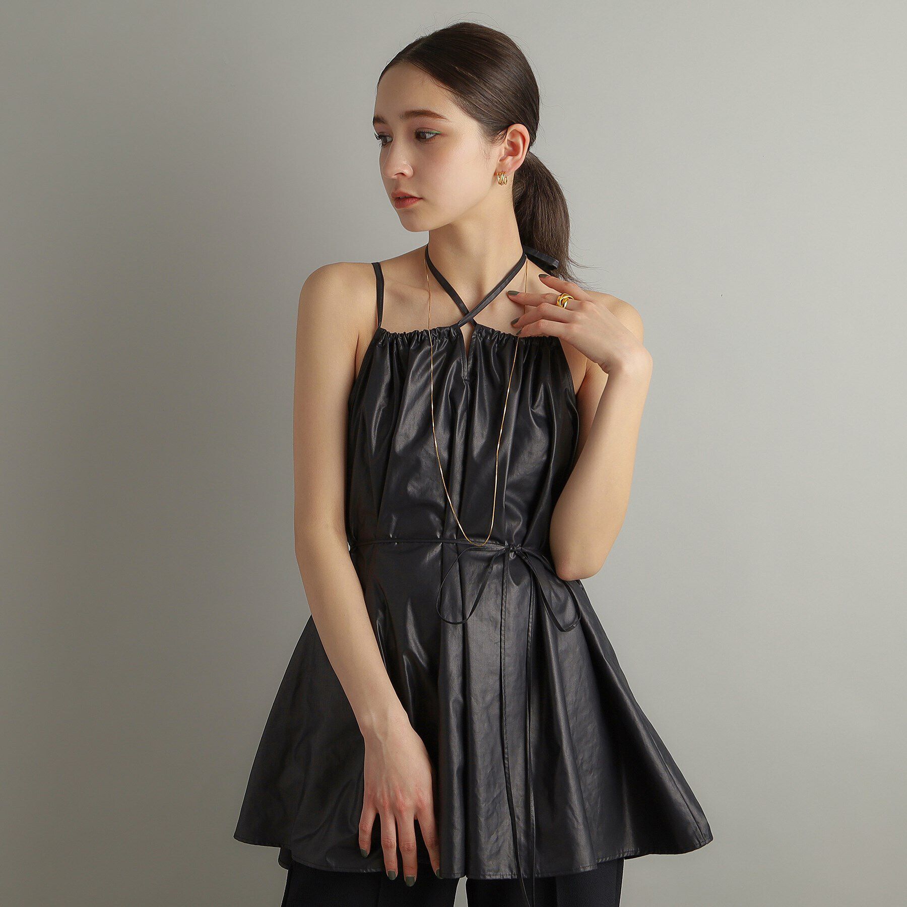 COCOSHNIK ONKITSCH「シルバー デザインチェーン ベネチアンネックレス（90cm） GP」|ネックレス|