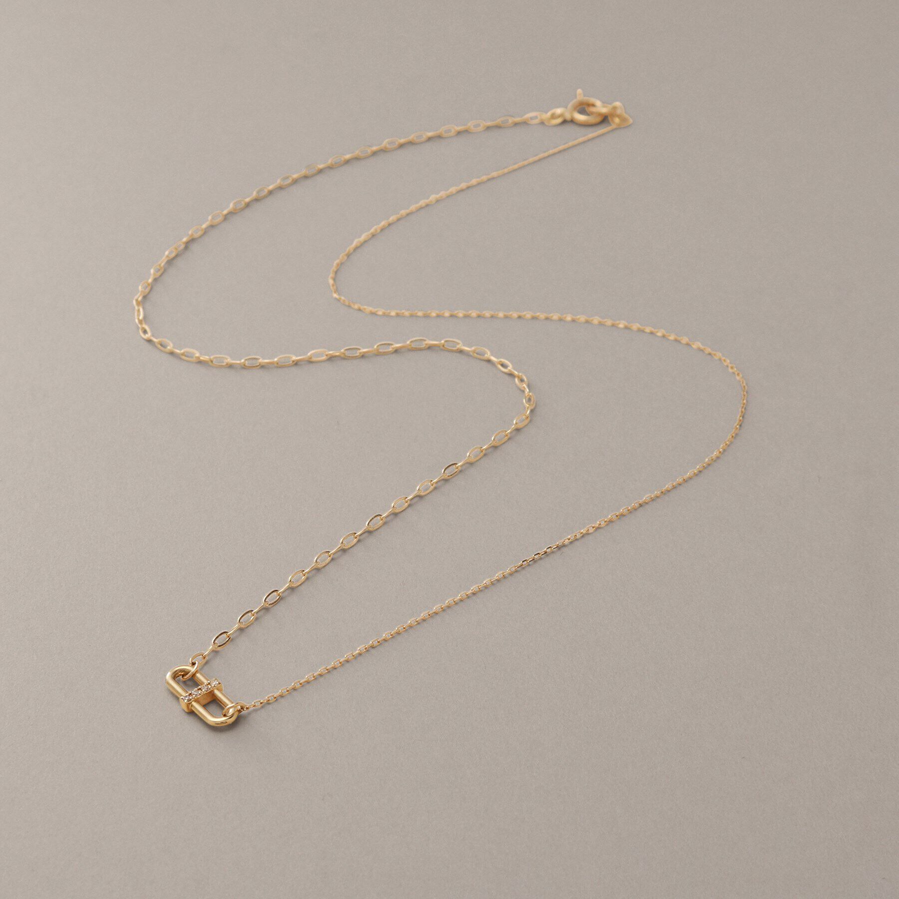 COCOSHNIK「K10ダイヤモンド PCモチーフセパレート ネックレス」|ネックレス|イエローゴールド(1