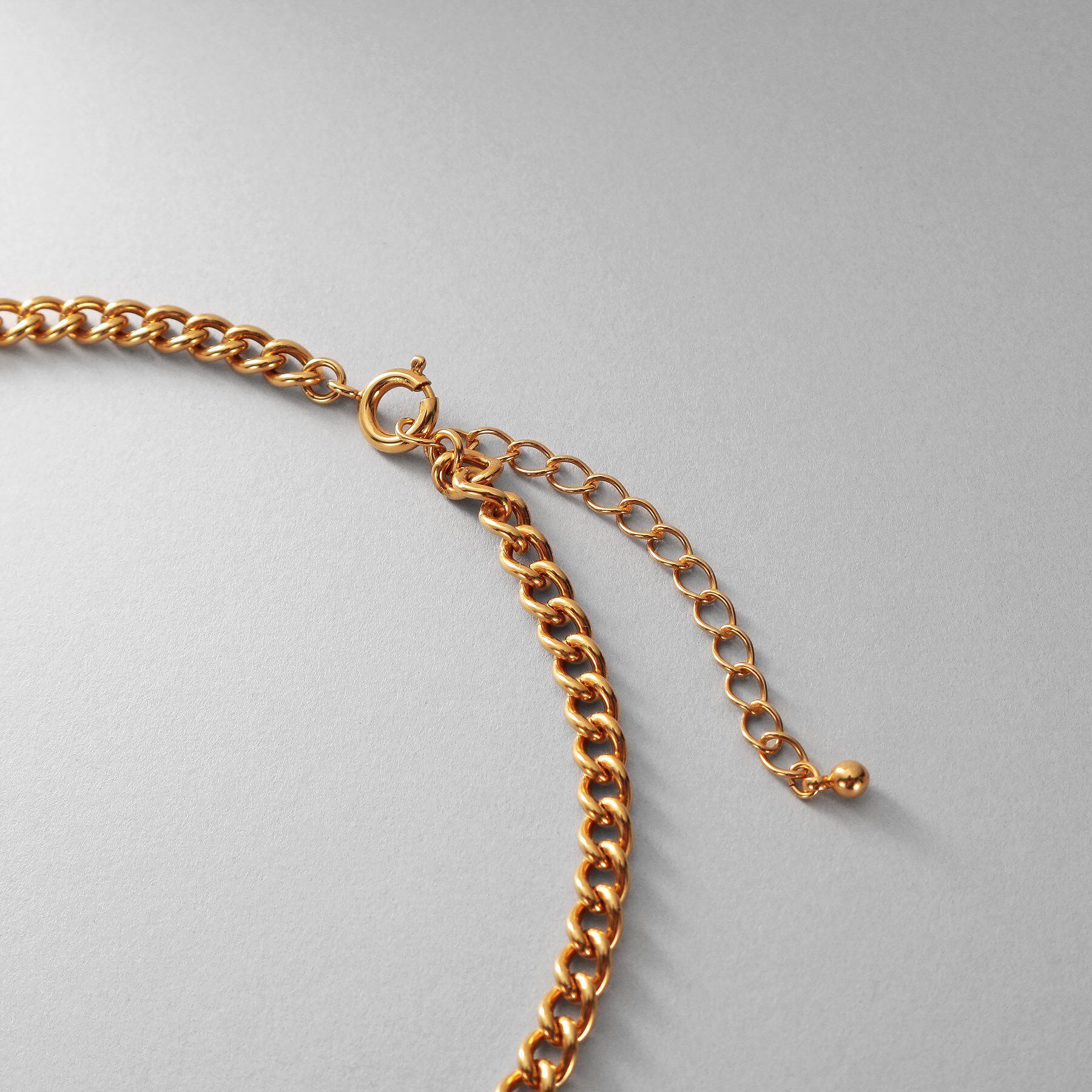 COCOSHNIK ONKITSCH「シルバー カーブチェーンモチーフフリンジネックレス GP」|ネックレス|