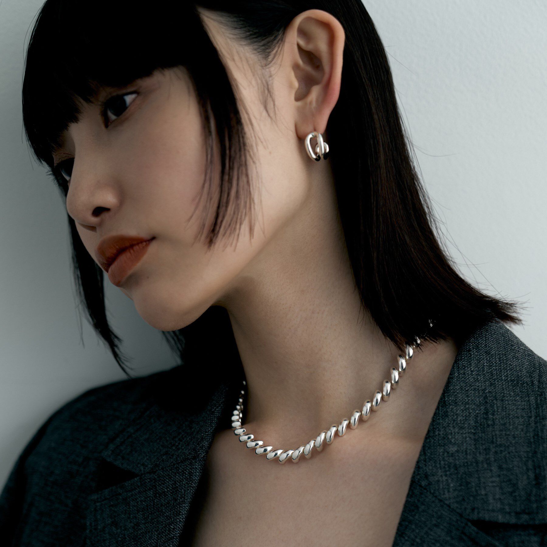 COCOSHNIK ONKITSCH「シルバー デザインチェーン サンマルコネックレス」|ネックレス|