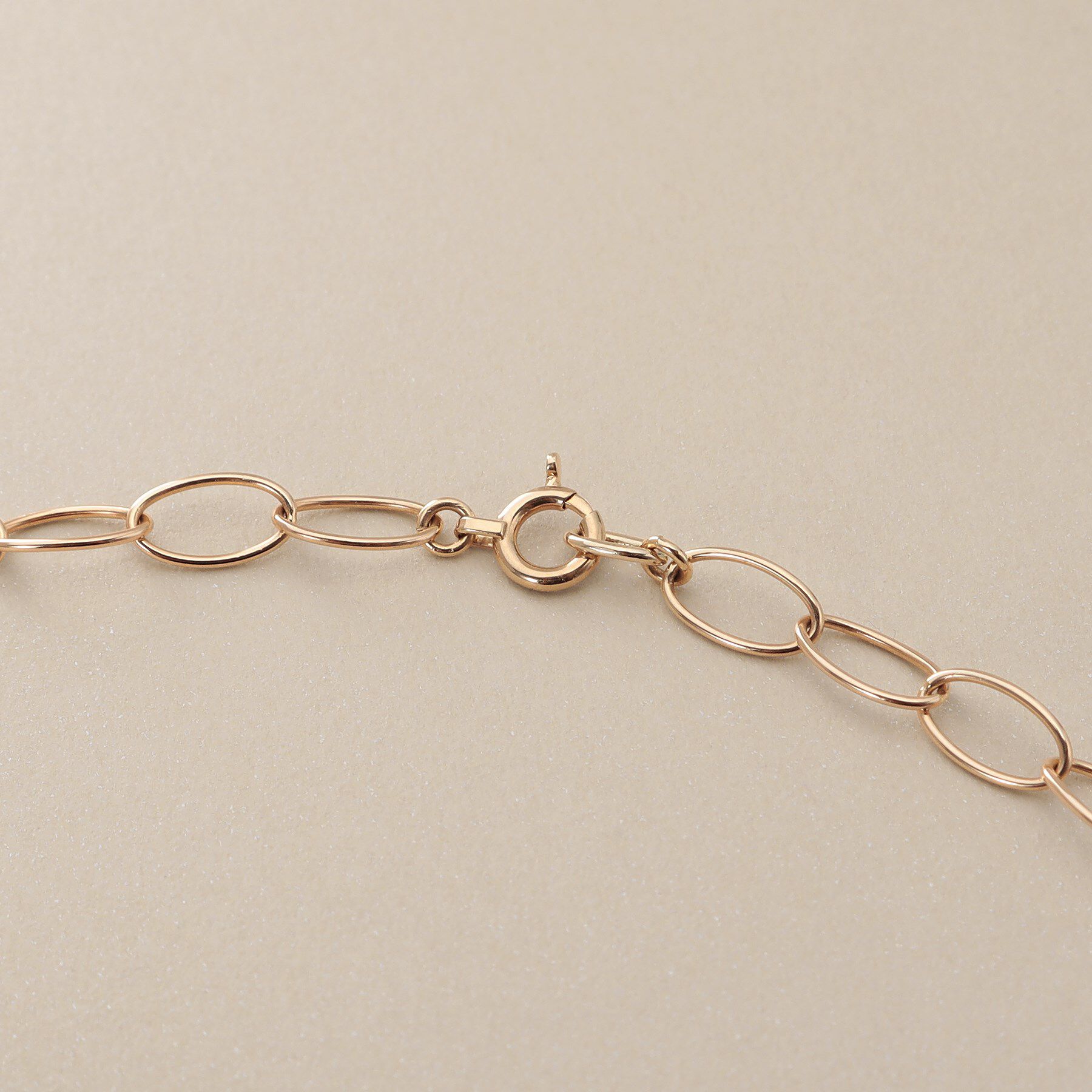 COCOSHNIK「K10PCフラットアズキステーション ネックレス」|ネックレス|