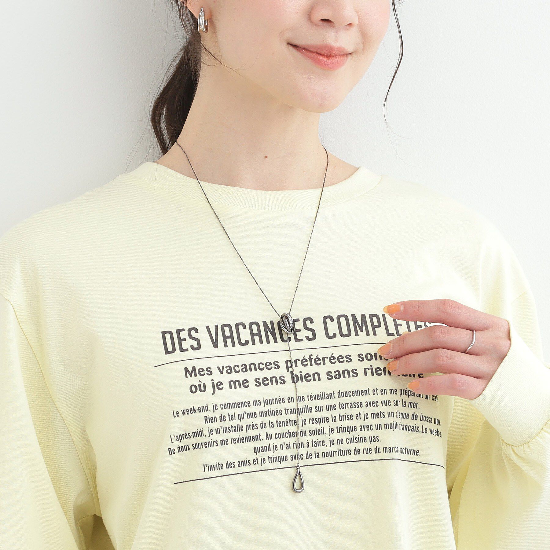 SHOO･LA･RUE「【2WAY】キラキラリングネックレス」|ネックレス|