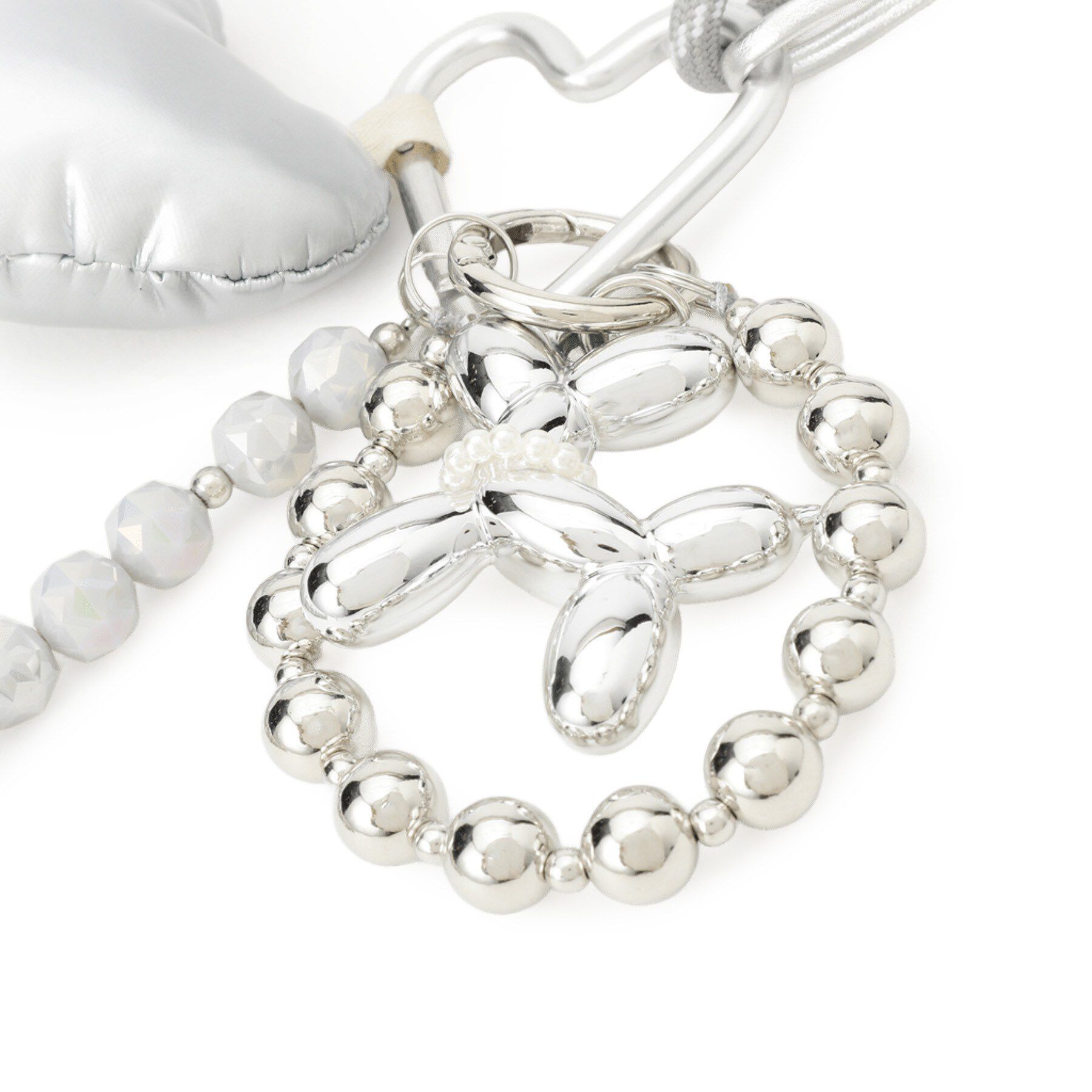 SHOO･LA･RUE「マルチパフハートチャーム」|キーケース|