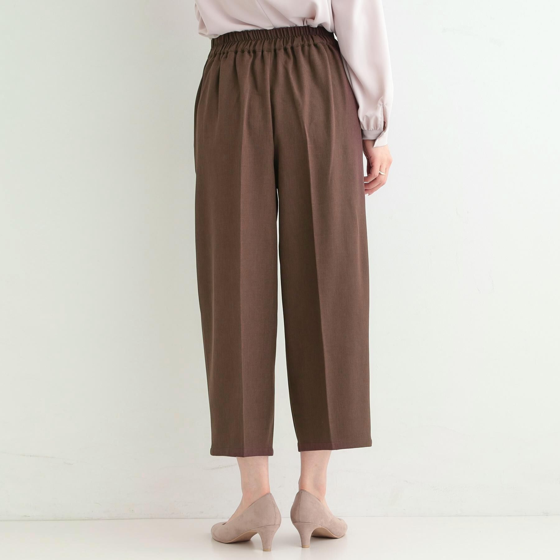 SHOO･LA･RUE「【着丈選べる/S-LL/洗濯機可】楽ちん&times;きれいみえ　ストレッチワイドパンツ」|その他|