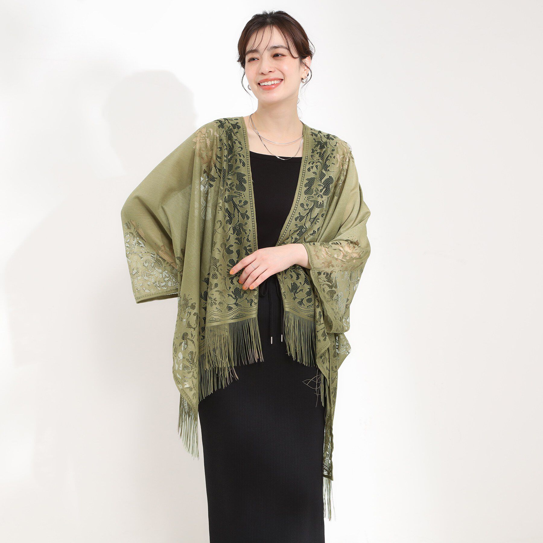 SHOO･LA･RUE「レースポンチョ」|ポンチョ・ケープ|