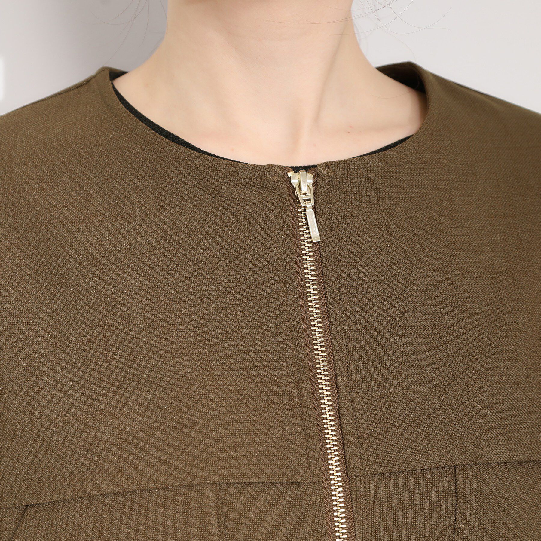 SHOO･LA･RUE「ドロストノーカラーブルゾン」|ブルゾン・スタジャン|