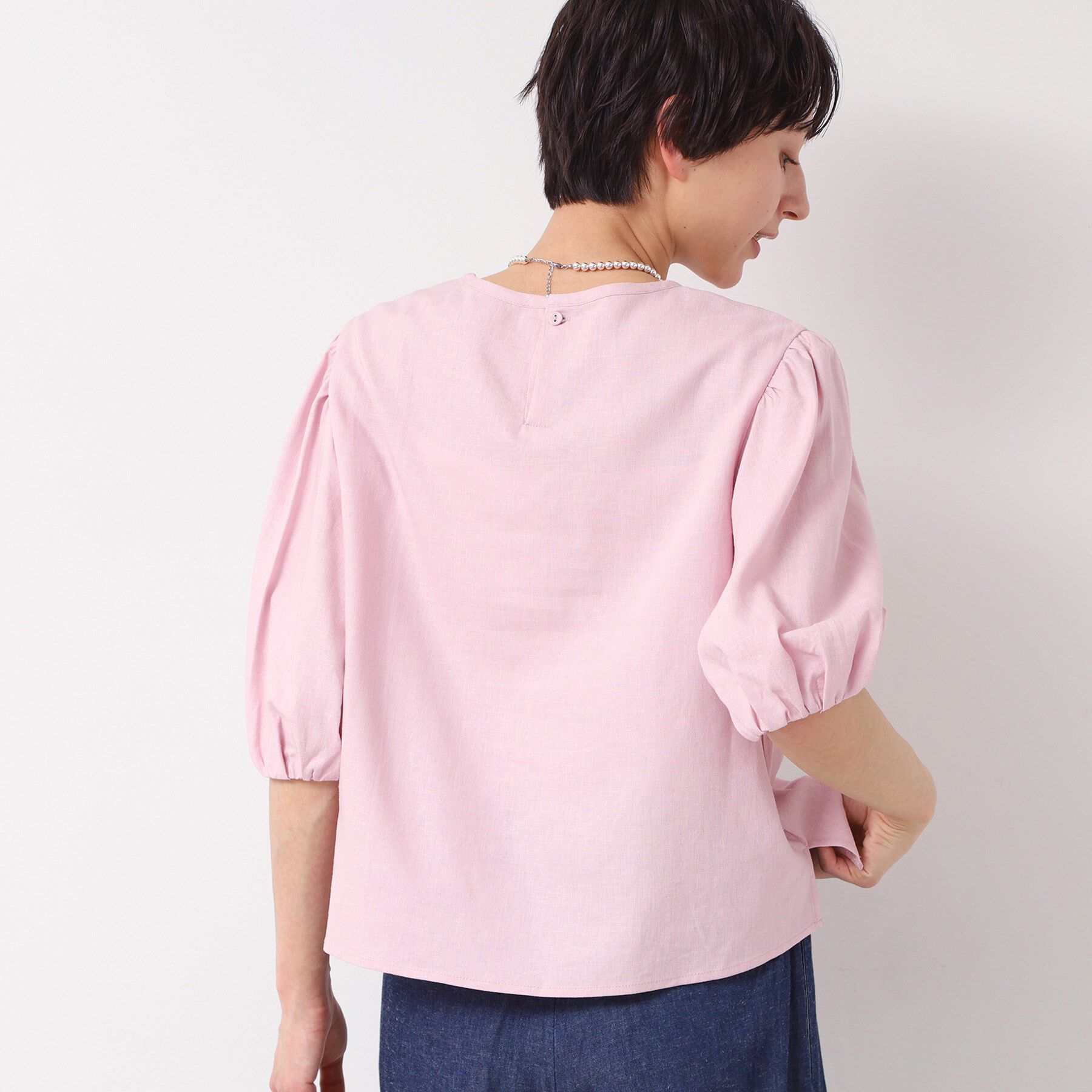 Dessin「【洗える】パフスリーブブラウス（XS～L）」|シャツ・ブラウス|