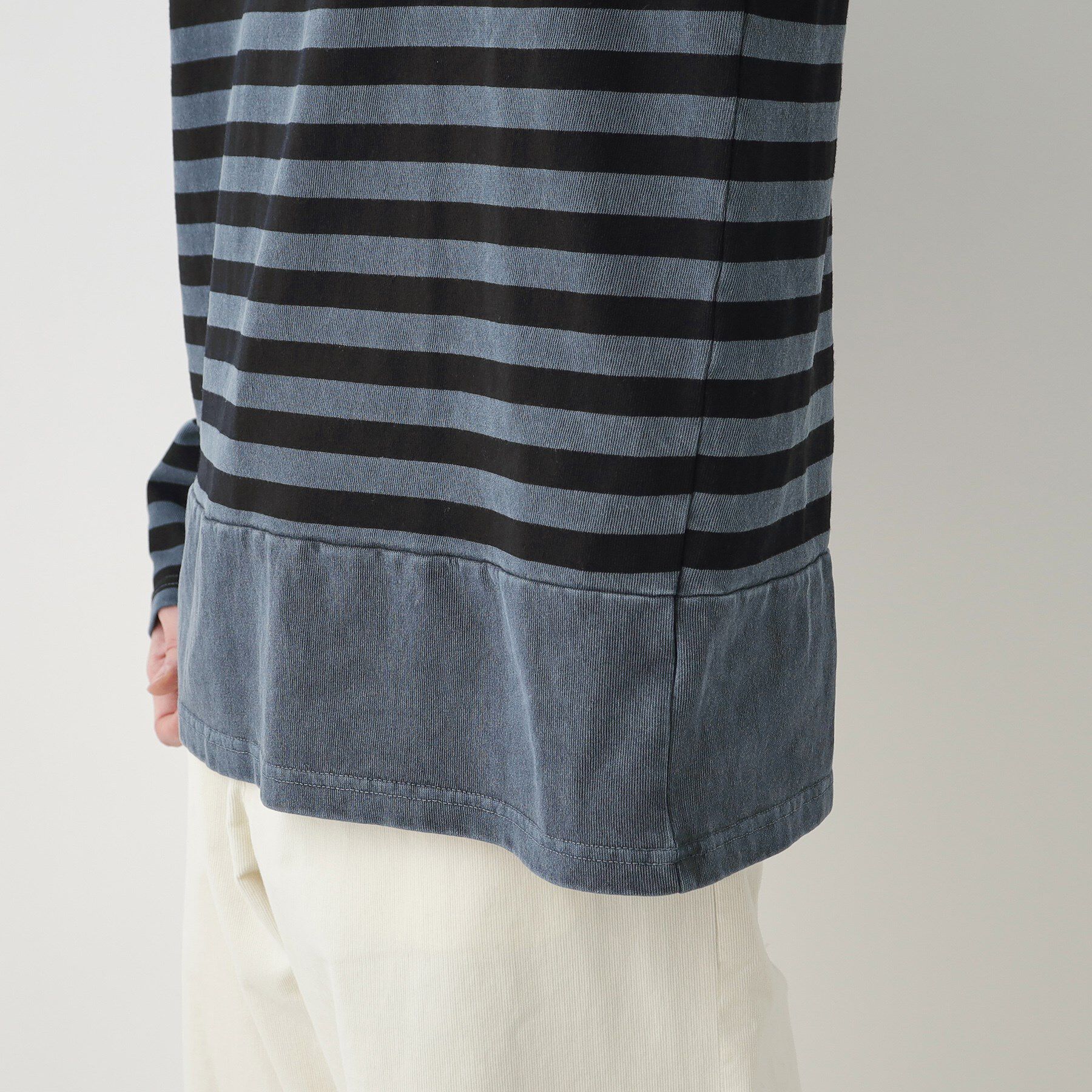 Dessin「【洗える】ピグメントボーダー天竺」|Tシャツ・カットソー|