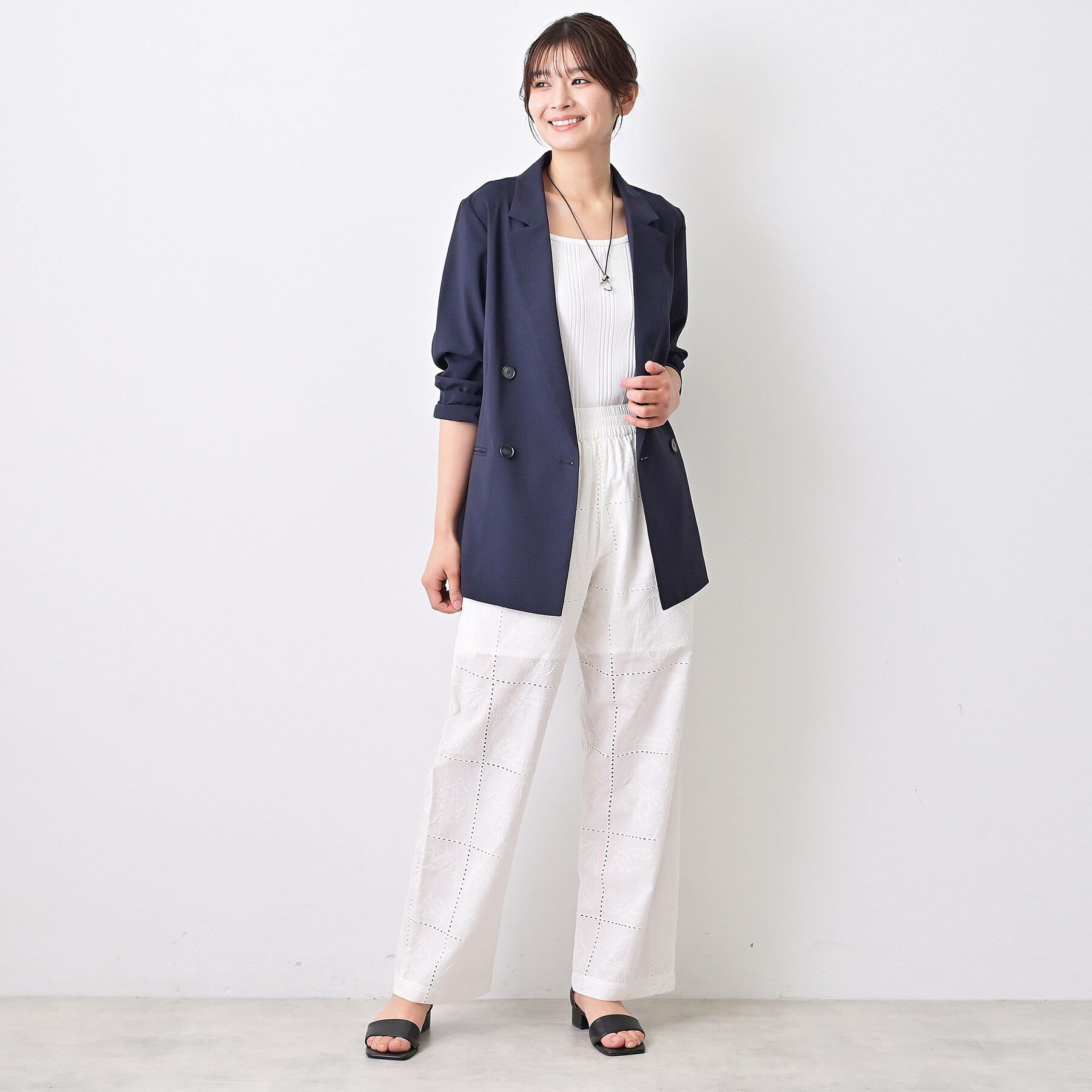 Dessin「【セットアップ可/洗える】ダブルストレッチジャケット」|テーラードジャケット|