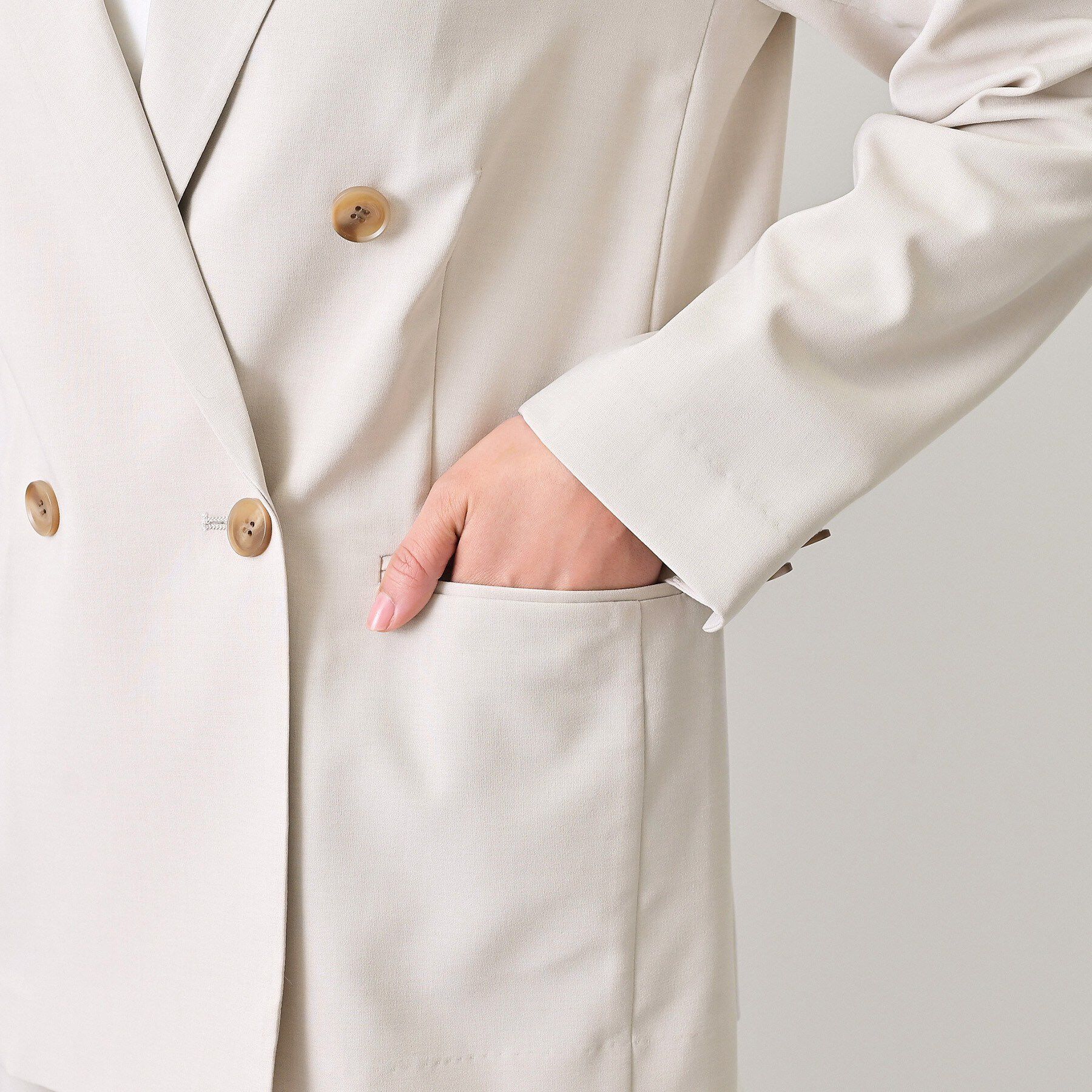 Dessin「【セットアップ可/洗える】ダブルストレッチジャケット」|テーラードジャケット|