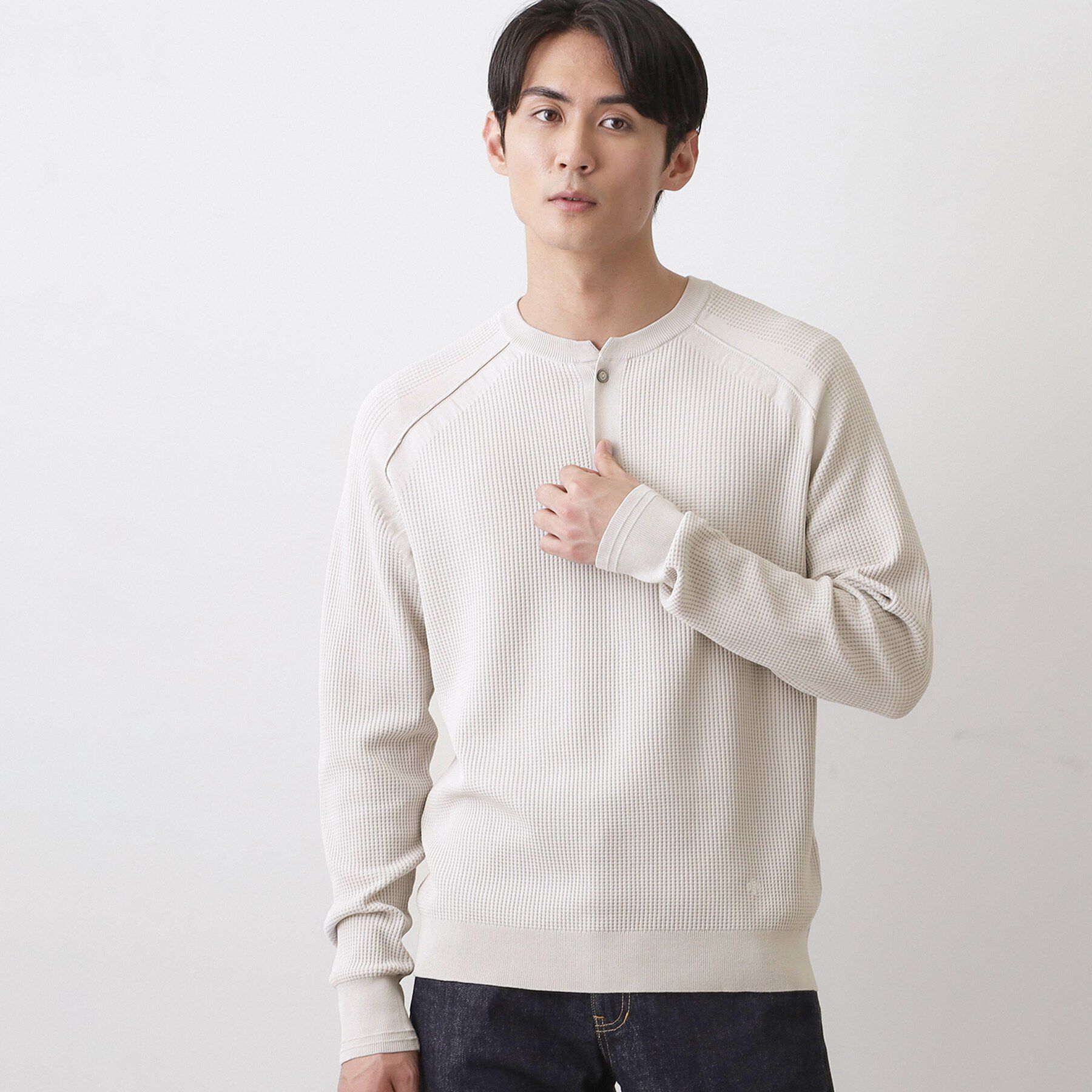 Dessin「コットンワッフルニット」|ニット・セーター|