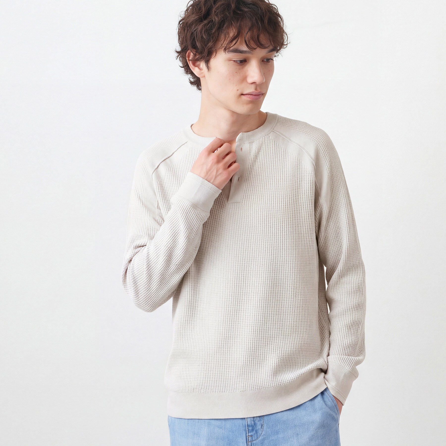 Dessin「コットンワッフルニット」|ニット・セーター|