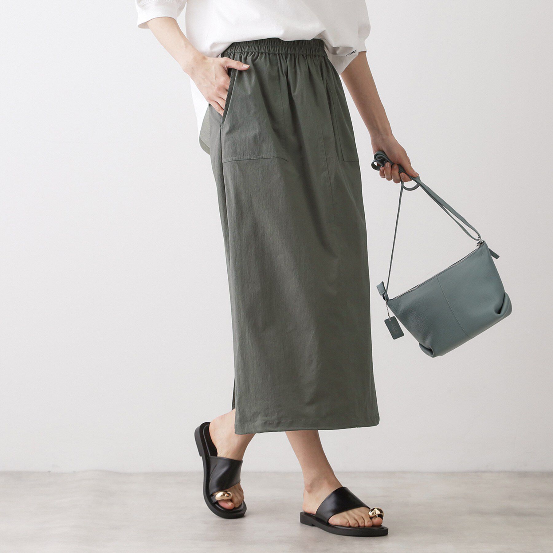 Dessin「【洗える】ストレッチベイカースカート」|スカート|