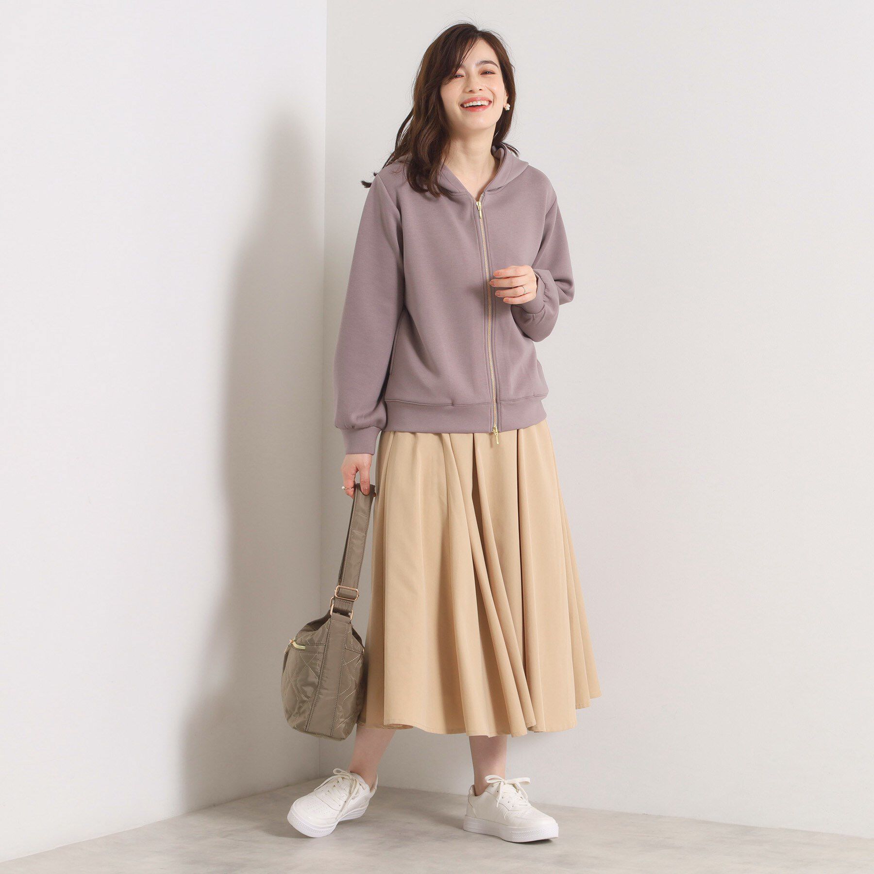 ITS&rsquo;DEMO「【洗濯機OK】ダンボールパーカ」|パーカー|