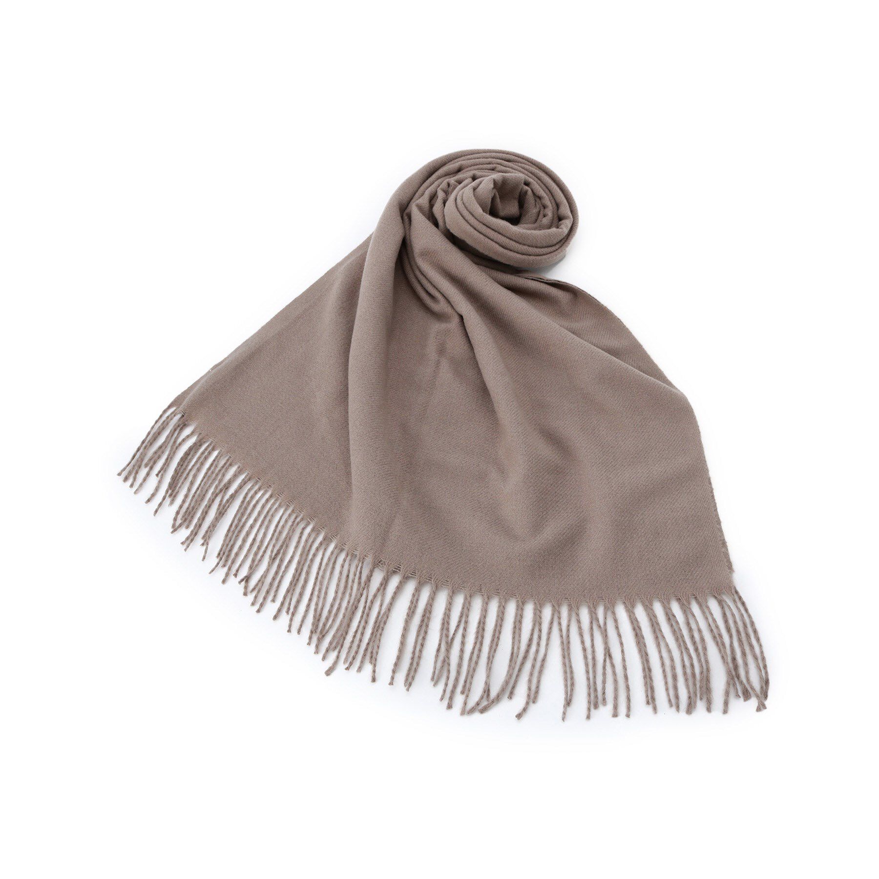 ITS&rsquo;DEMO「【8色／洗濯可】クリーミータッチ60幅無地ストール」|ストール|モカブラウン(042