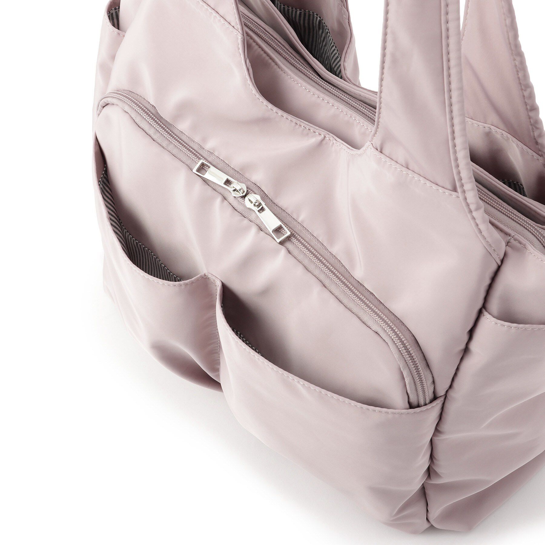 ITS&rsquo;DEMO「【11ポケット】裏地ストライプトート」|トートバッグ|