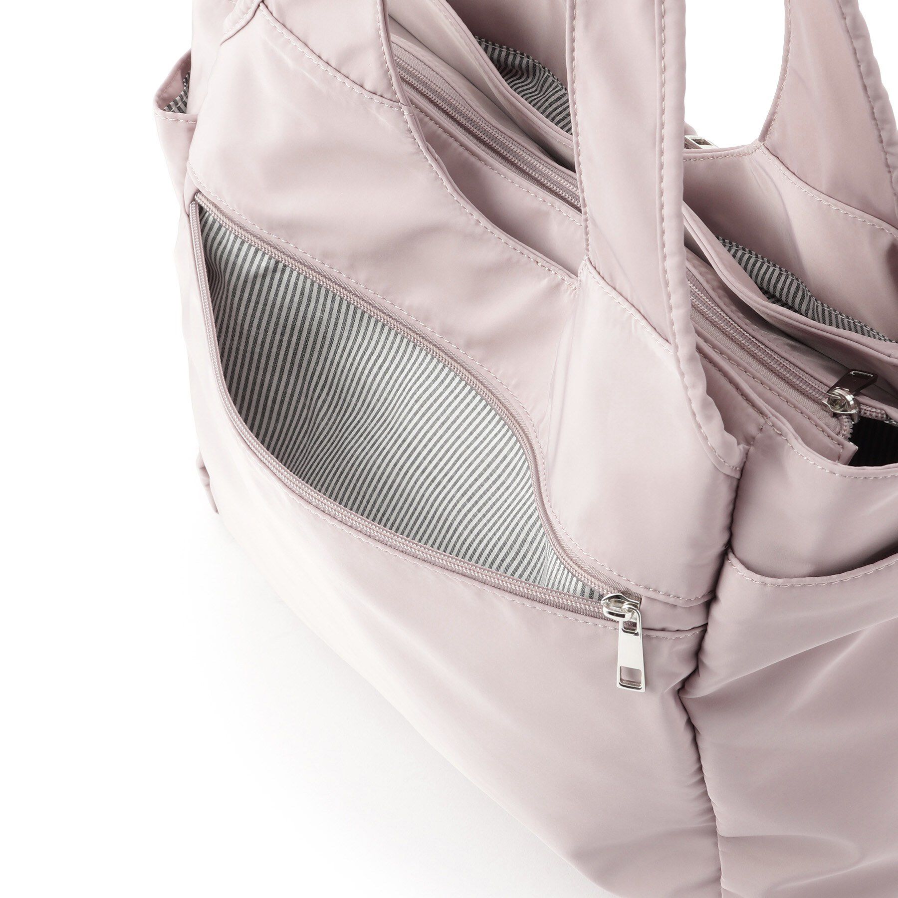 ITS&rsquo;DEMO「【11ポケット】裏地ストライプトート」|トートバッグ|