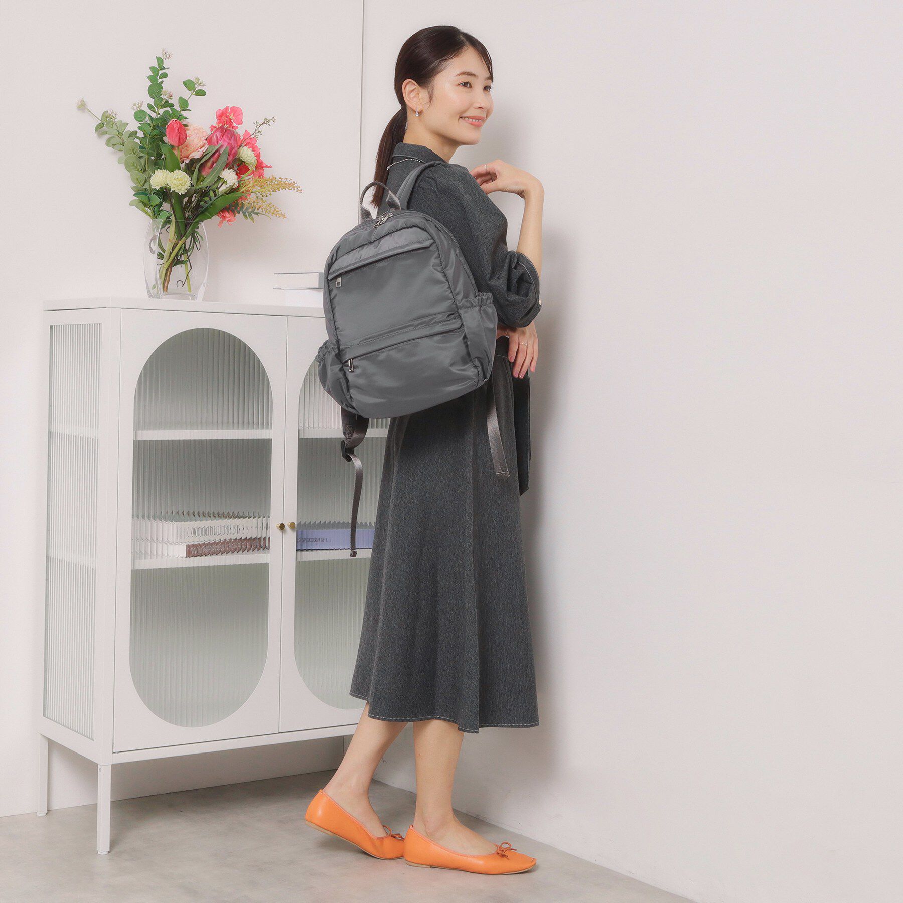 ITS&rsquo;DEMO「【6ポケット】裏地ストライプリュック」|リュック|