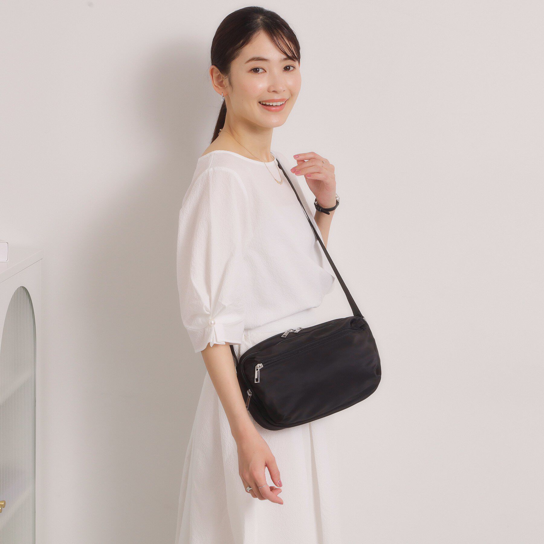 ITS&rsquo;DEMO「【8ポケット】裏地ストライプショルダー」|ショルダー・メッセンジャー|