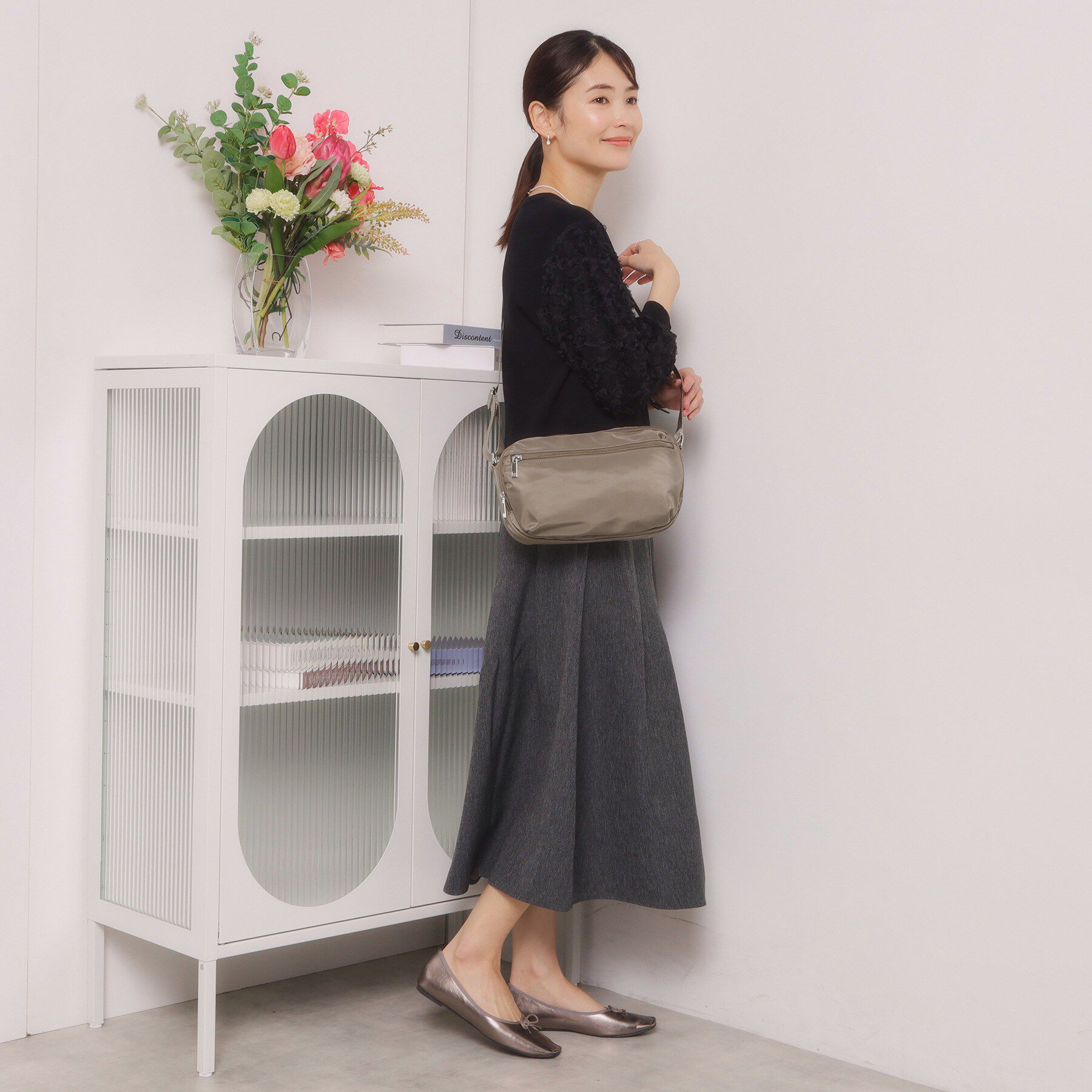 ITS&rsquo;DEMO「【8ポケット】裏地ストライプショルダー」|ショルダー・メッセンジャー|