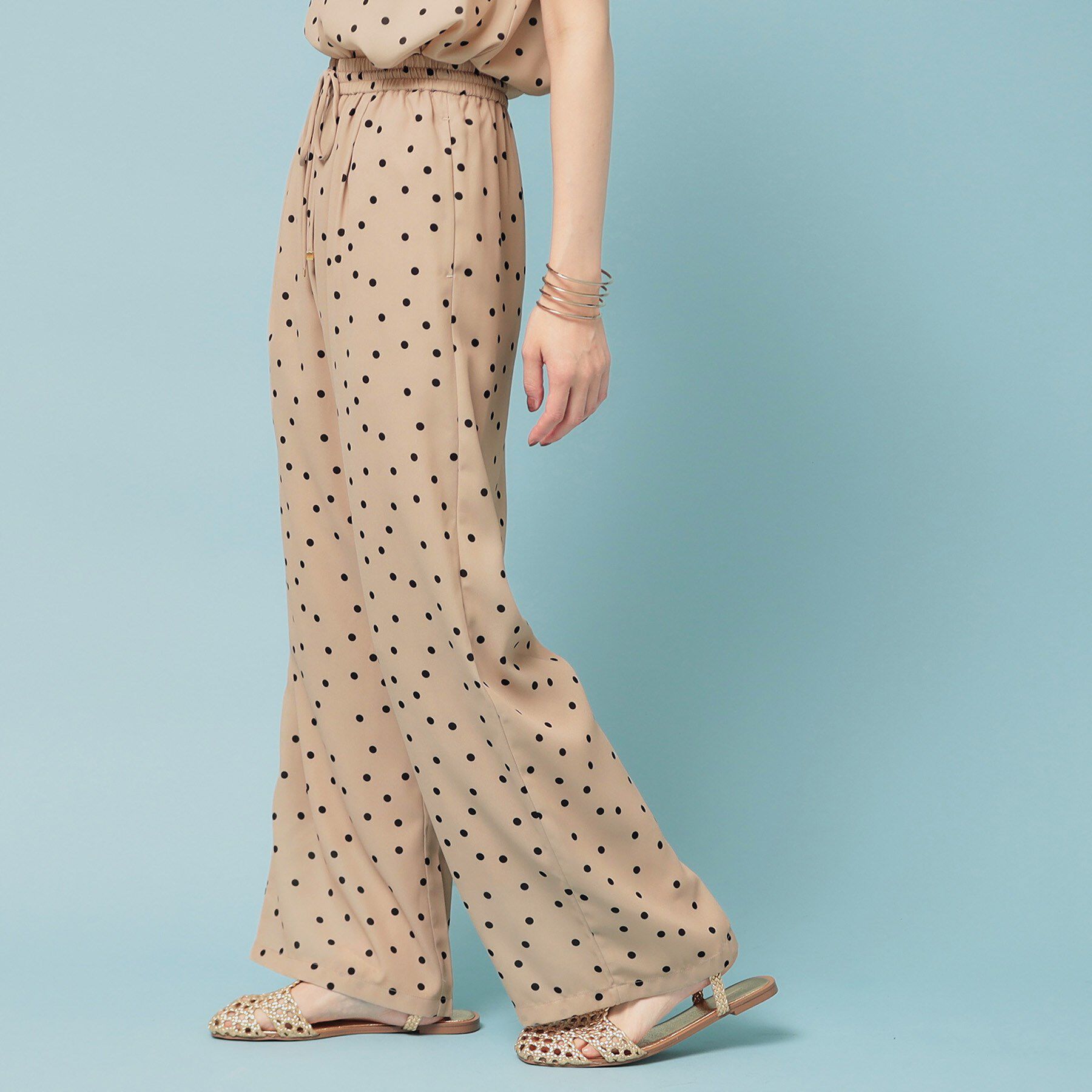 SunaUna「【リラクシー】ドット柄ワイドパンツ」|その他|