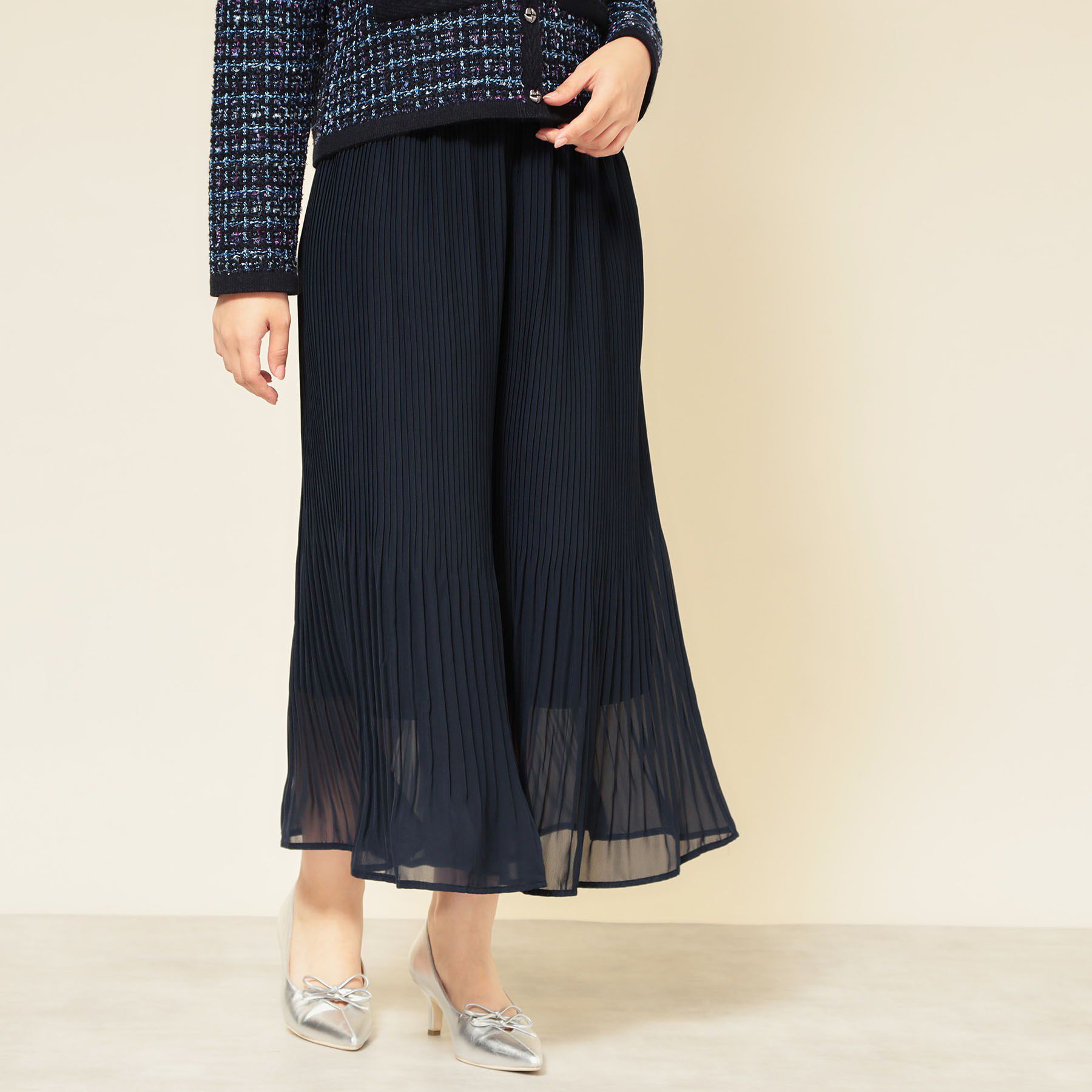 SunaUna「【大人気／セットアップ可】プリーツパンツ」|その他|ネイビー(094)