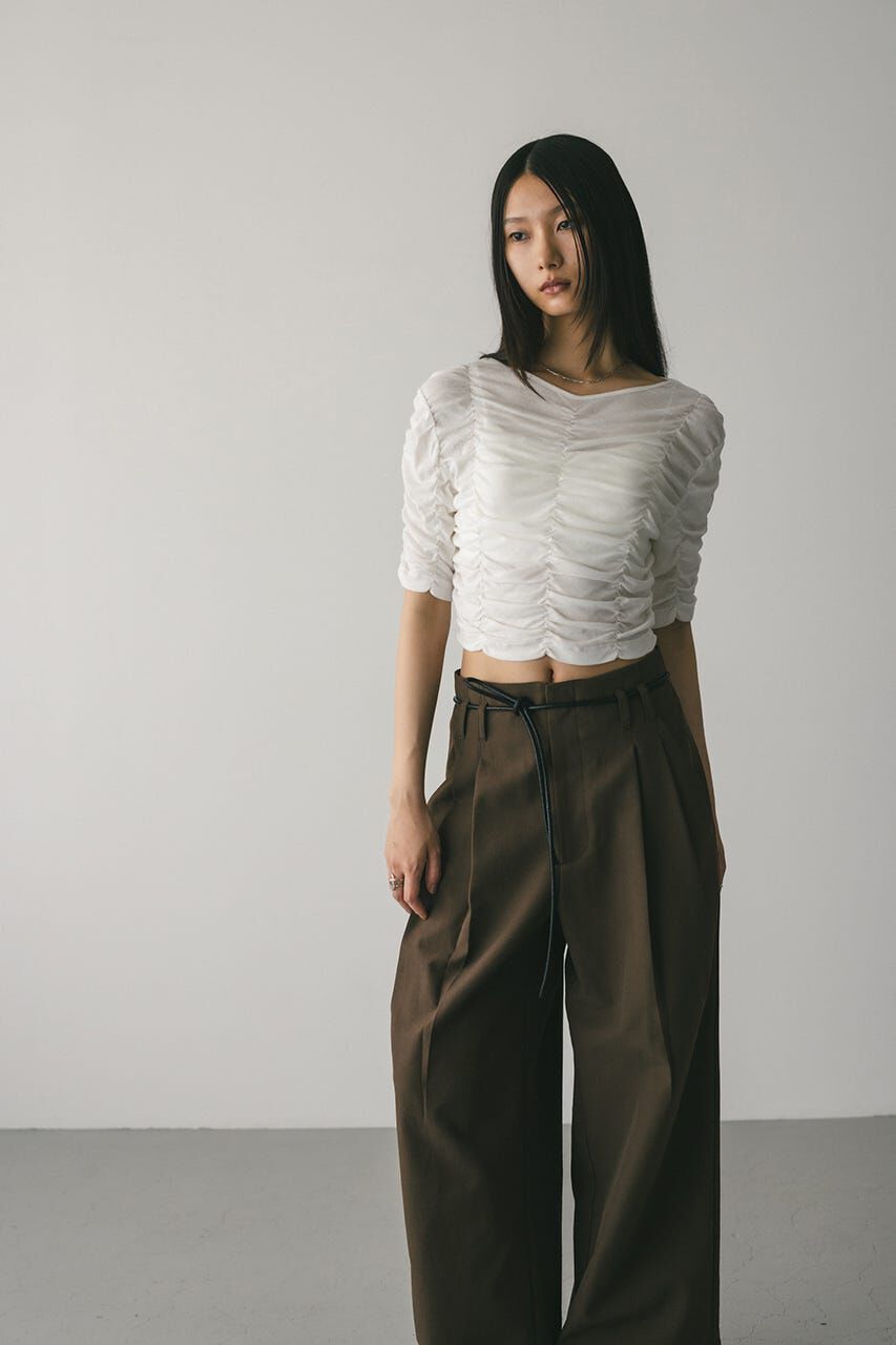 STYLEMIXER「ランダムシャーリングトップ」|Tシャツ・カットソー|