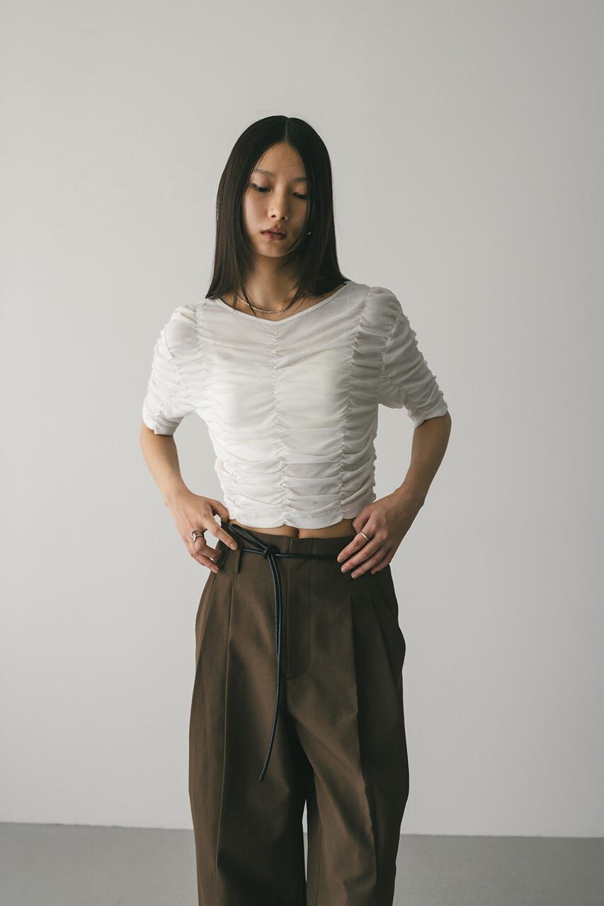 STYLEMIXER「ランダムシャーリングトップ」|Tシャツ・カットソー|