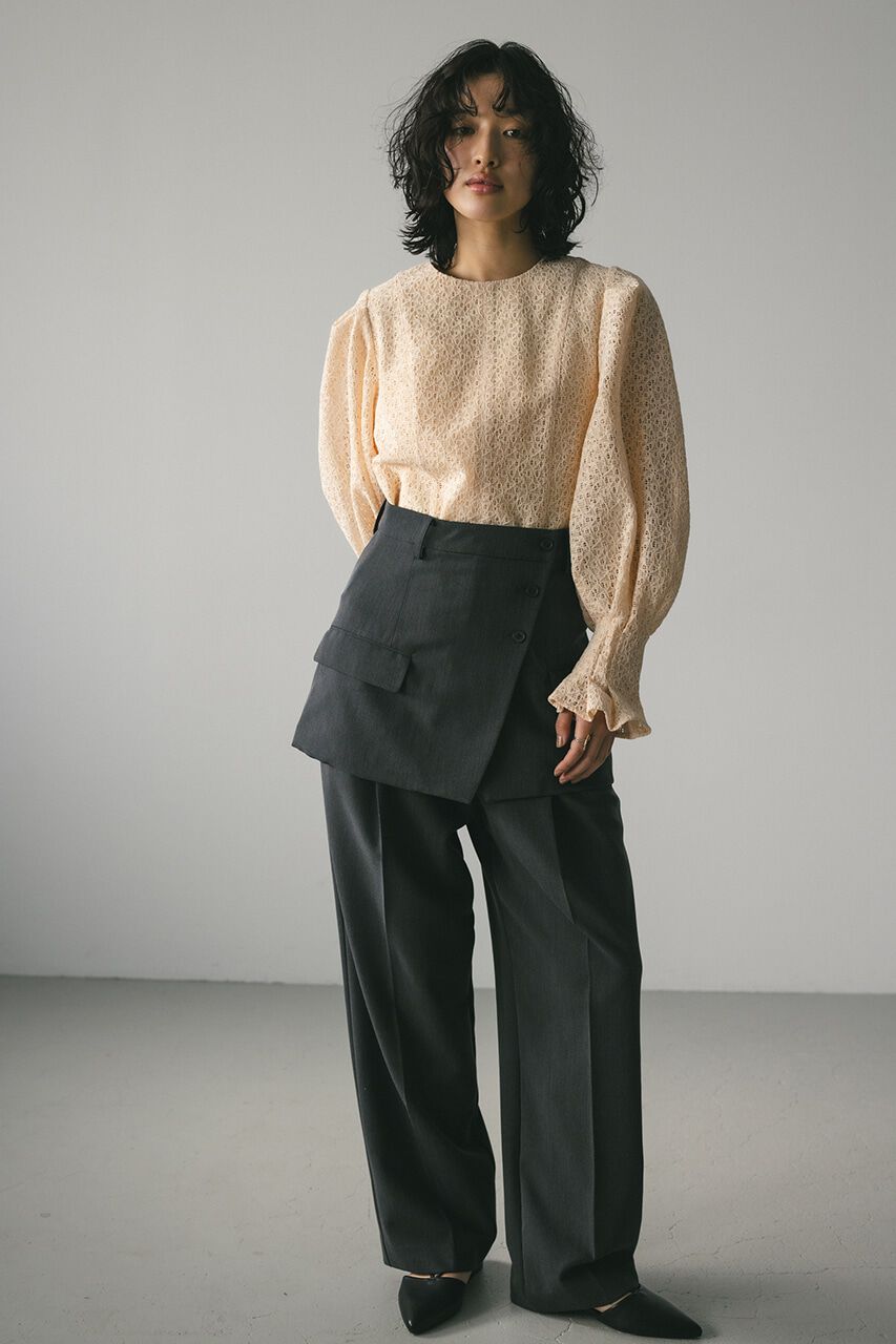 STYLEMIXER「カフタックレーストップ」|シャツ・ブラウス|