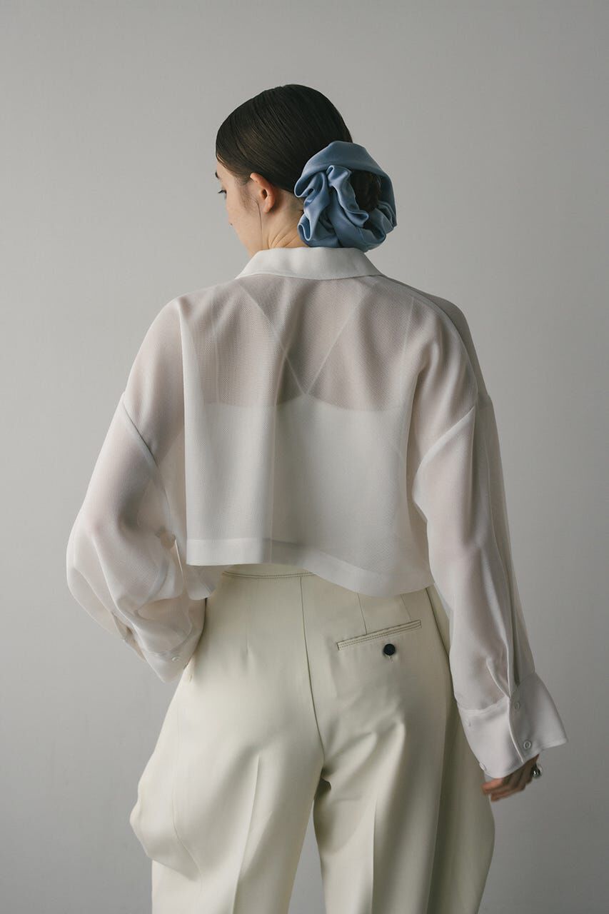 STYLEMIXER「ワイドスリーブメッシュショートシャツ」|シャツ・ブラウス|