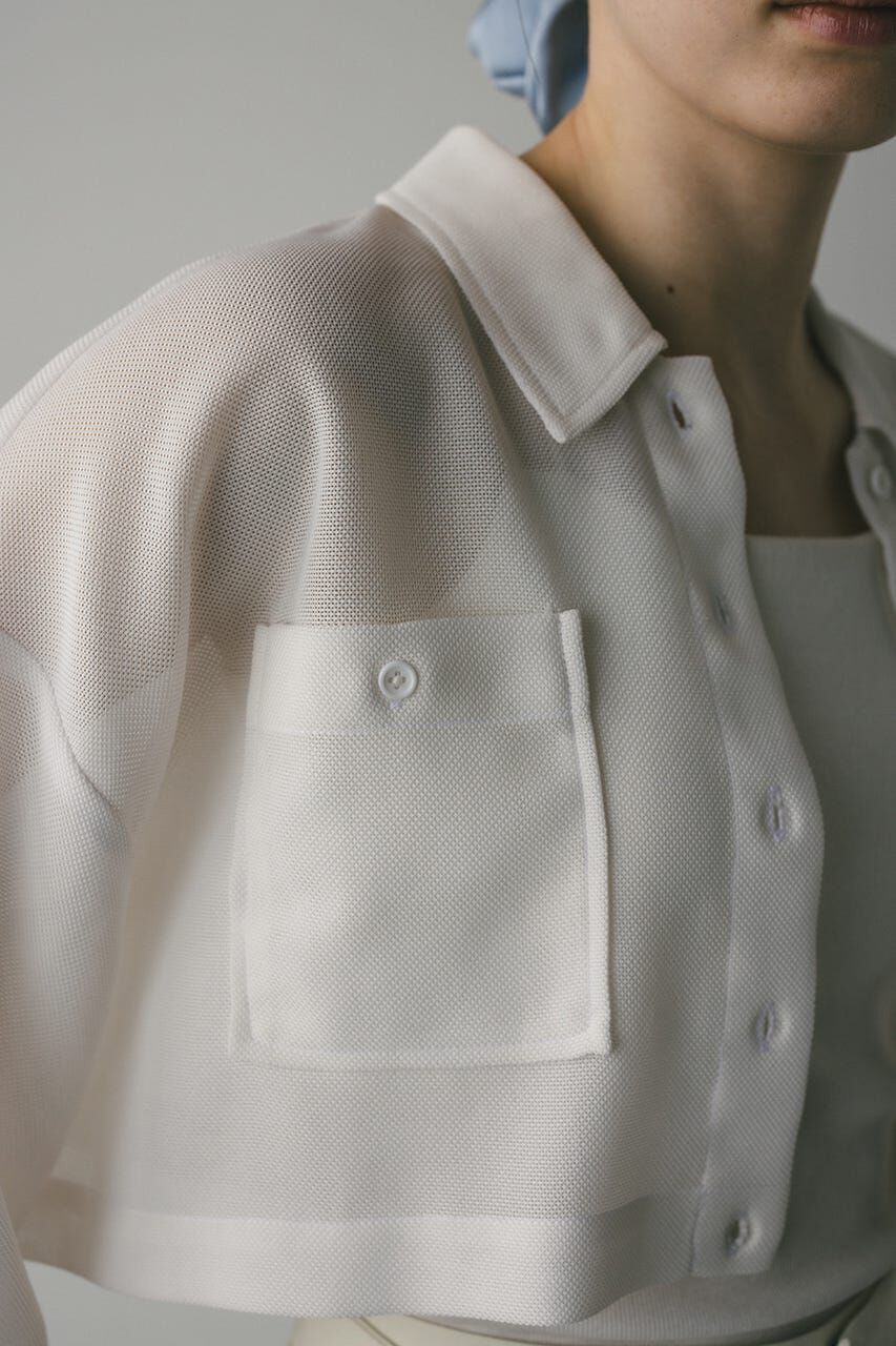 STYLEMIXER「ワイドスリーブメッシュショートシャツ」|シャツ・ブラウス|