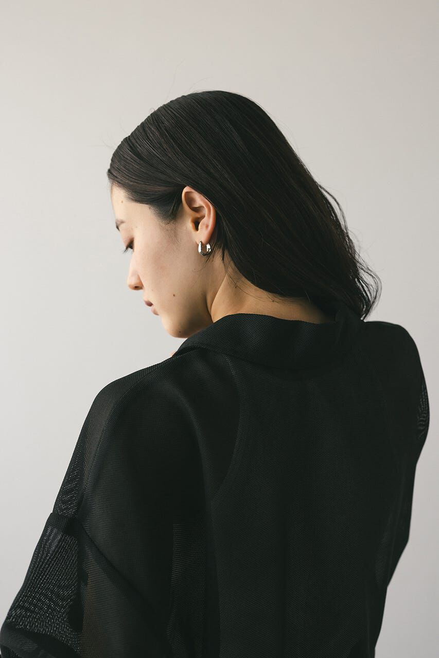 STYLEMIXER「ワイドスリーブメッシュショートシャツ」|シャツ・ブラウス|