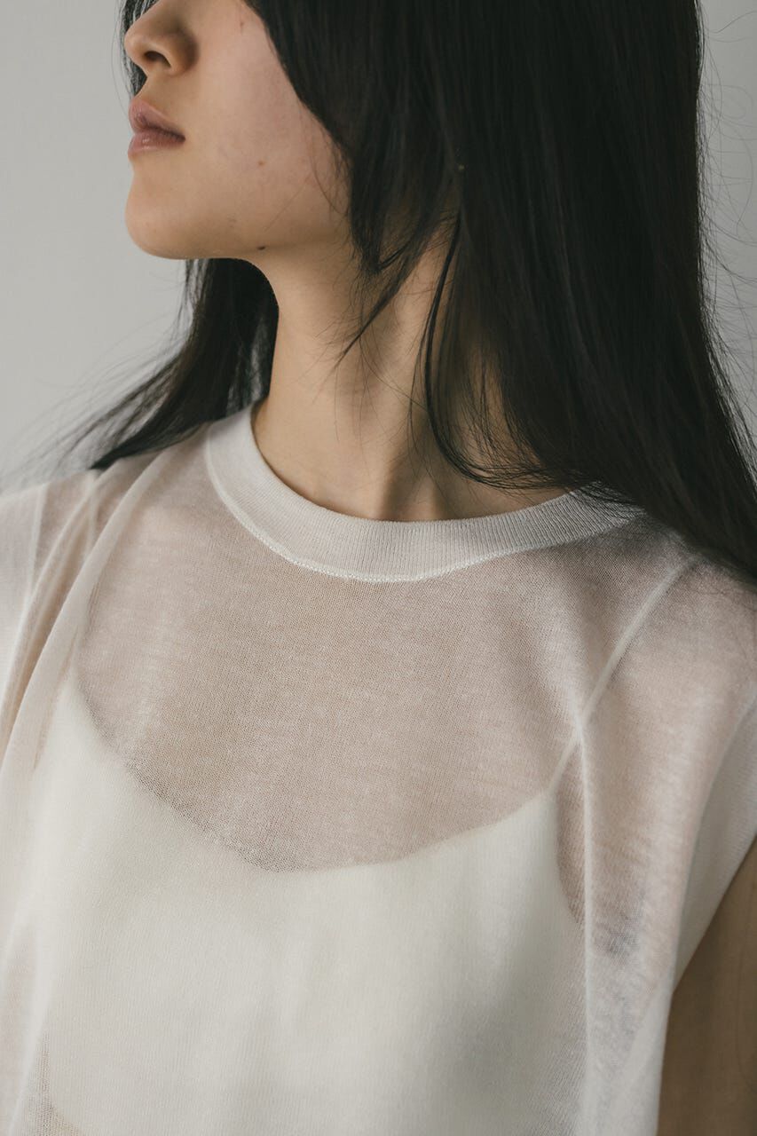 STYLEMIXER「ウォッシャブルリネンニットタンク」|タンクトップ|