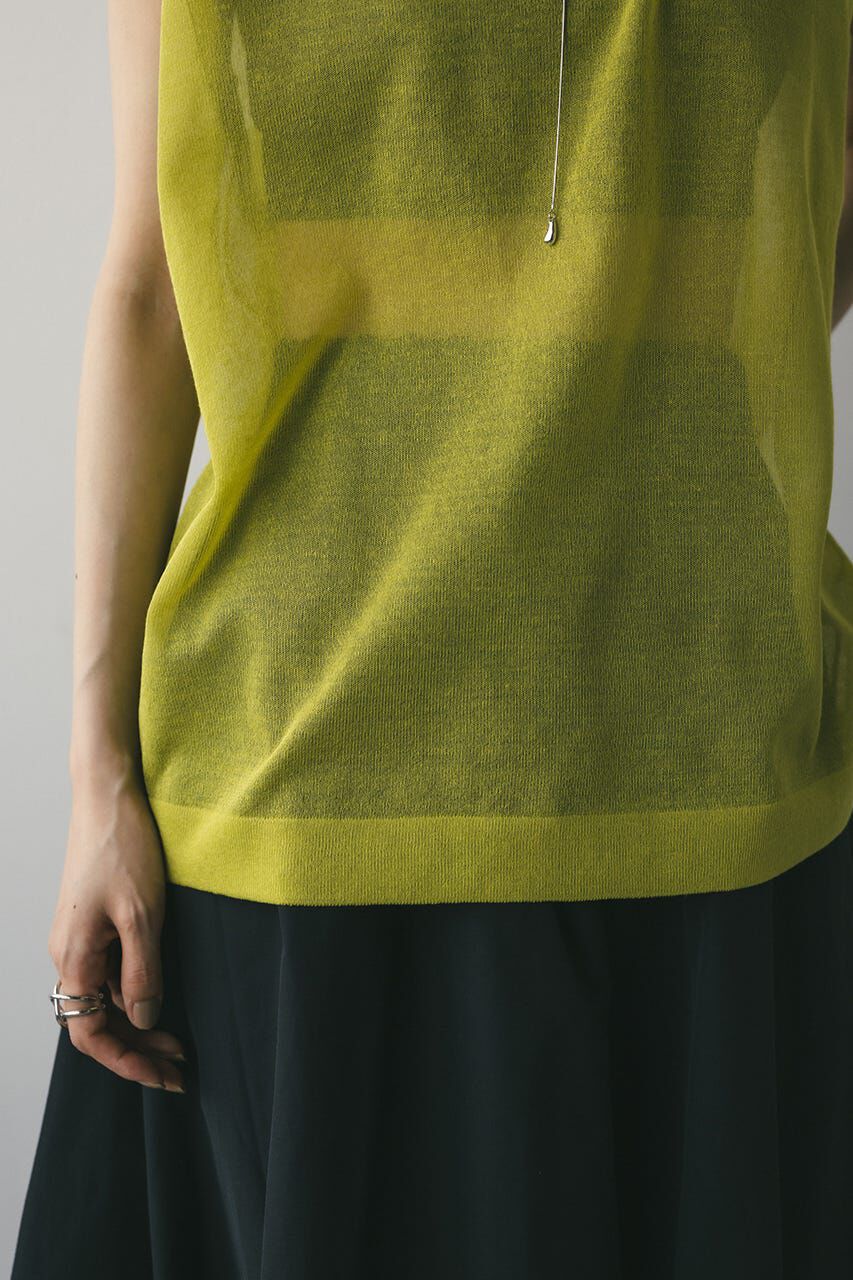 STYLEMIXER「ウォッシャブルリネンニットタンク」|タンクトップ|