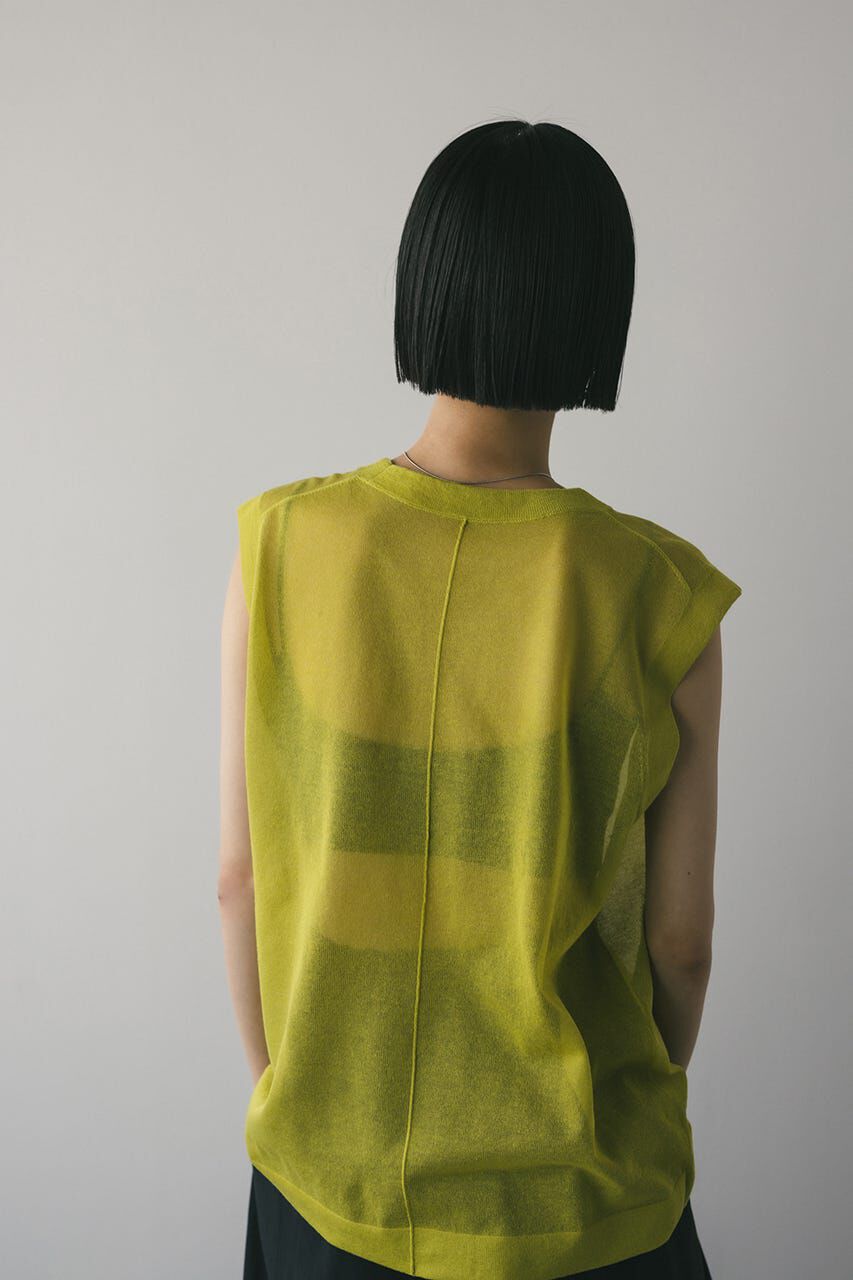 STYLEMIXER「ウォッシャブルリネンニットタンク」|タンクトップ|