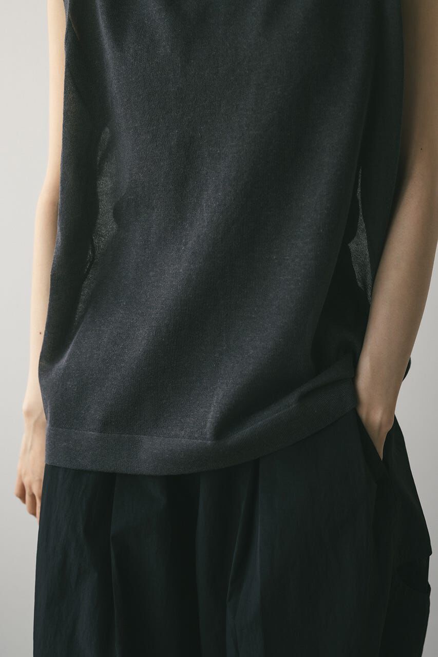 STYLEMIXER「ウォッシャブルリネンニットタンク」|タンクトップ|