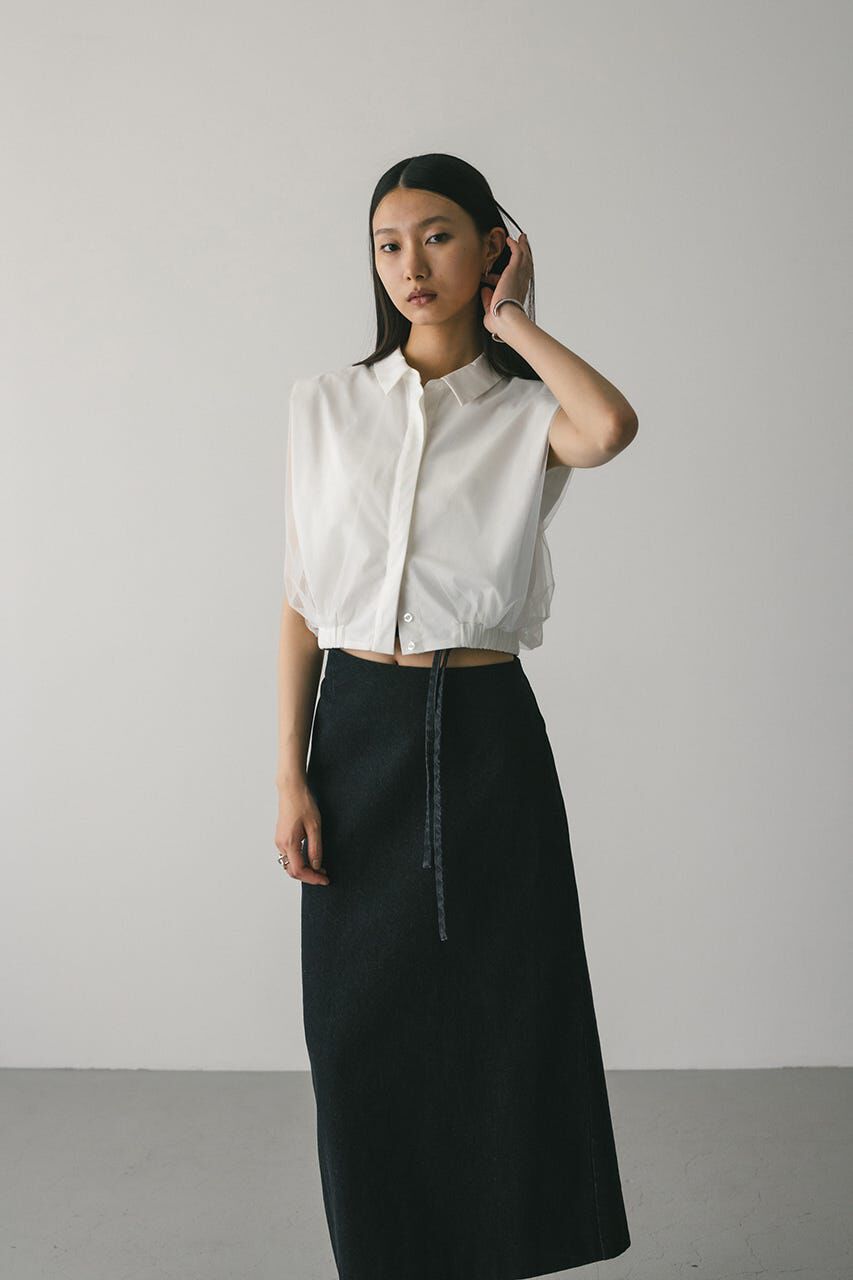 STYLEMIXER「チュールレイヤードシャツ」|タンクトップ|