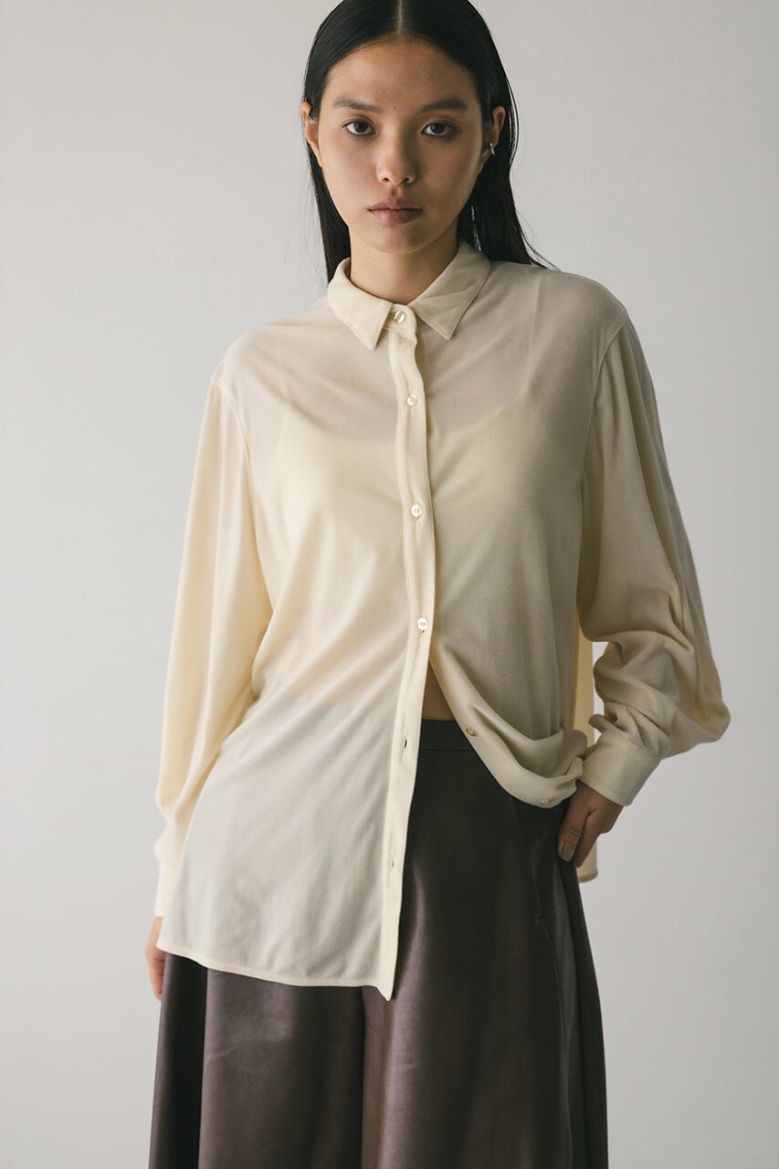 STYLEMIXER「ベロアルーズシャツ」|シャツ・ブラウス|IVOY3