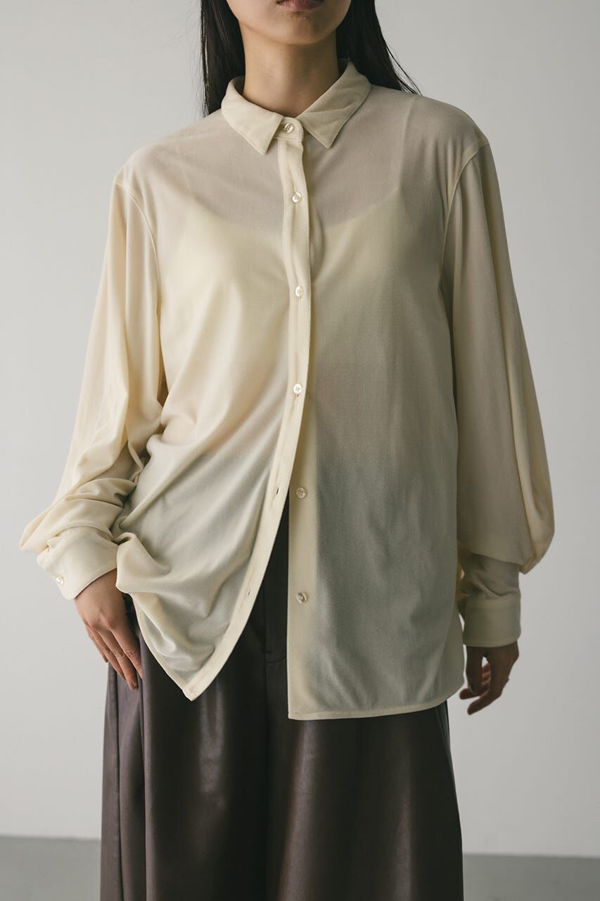 STYLEMIXER「ベロアルーズシャツ」|シャツ・ブラウス|