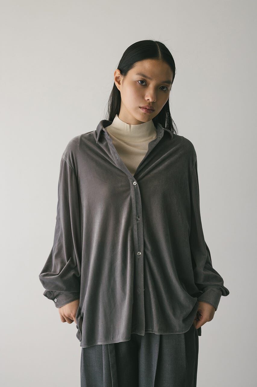 STYLEMIXER「ベロアルーズシャツ」|シャツ・ブラウス|