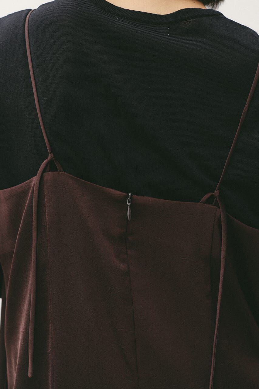 STYLEMIXER「サテンストリングキャミワンピース」|ワンピース|