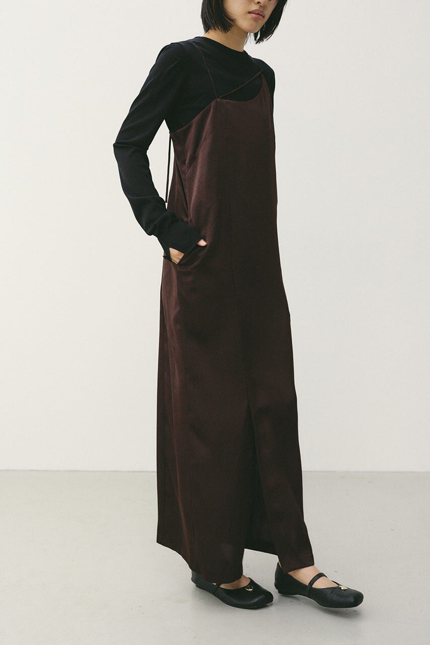 STYLEMIXER「サテンストリングキャミワンピース」|ワンピース|