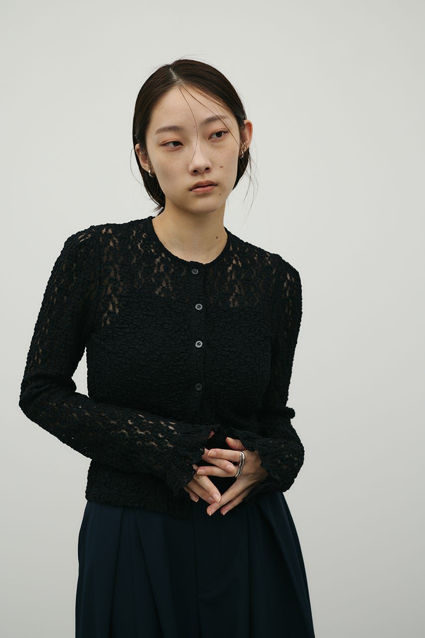 STYLEMIXER「タックショルダーレースカーデ」|Tシャツ・カットソー|